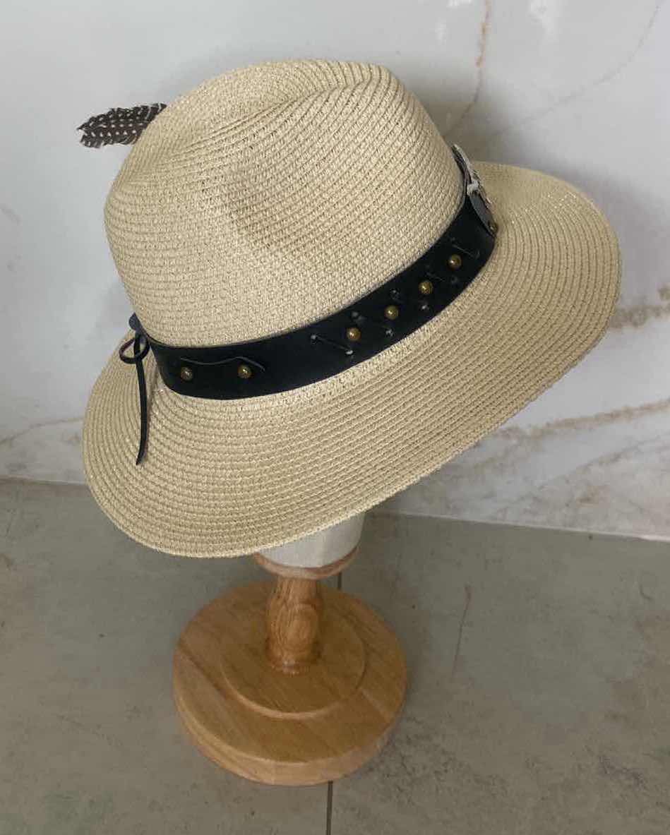 Photo 5 of NEW CUSTOM DESIGNED STRAW POLYESTER WESTERN COWGIRL HAT (ADJUSTABLE)