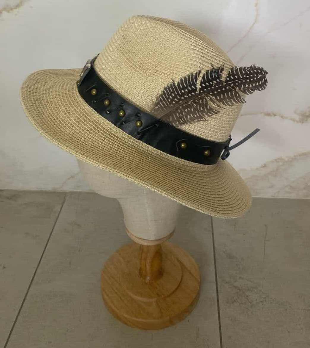 Photo 3 of NEW CUSTOM DESIGNED STRAW POLYESTER WESTERN COWGIRL HAT (ADJUSTABLE)