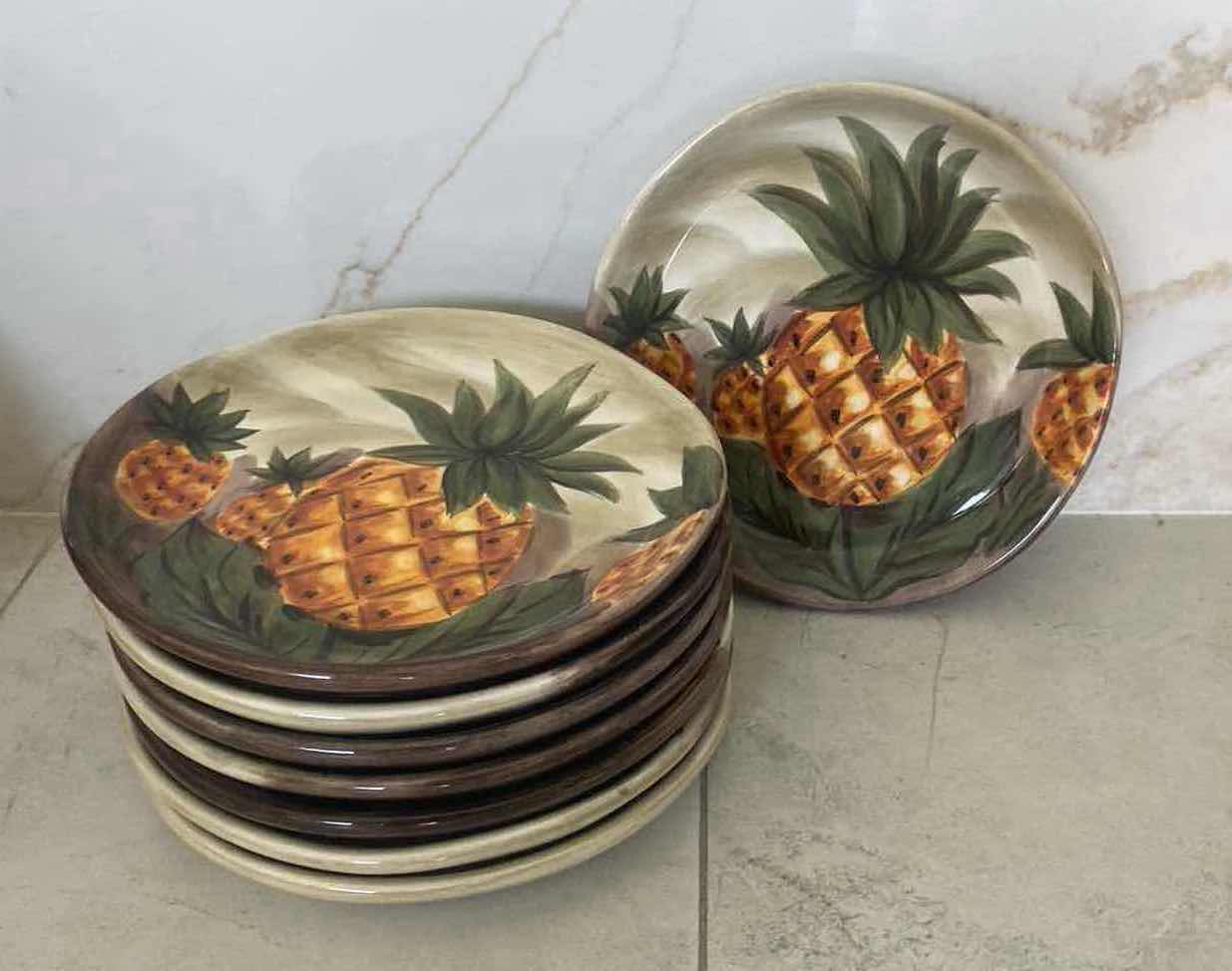 Photo 1 of 8 TABLETOPS GALLERY BAHAMA LUNCHEON STONEWARE PLATES