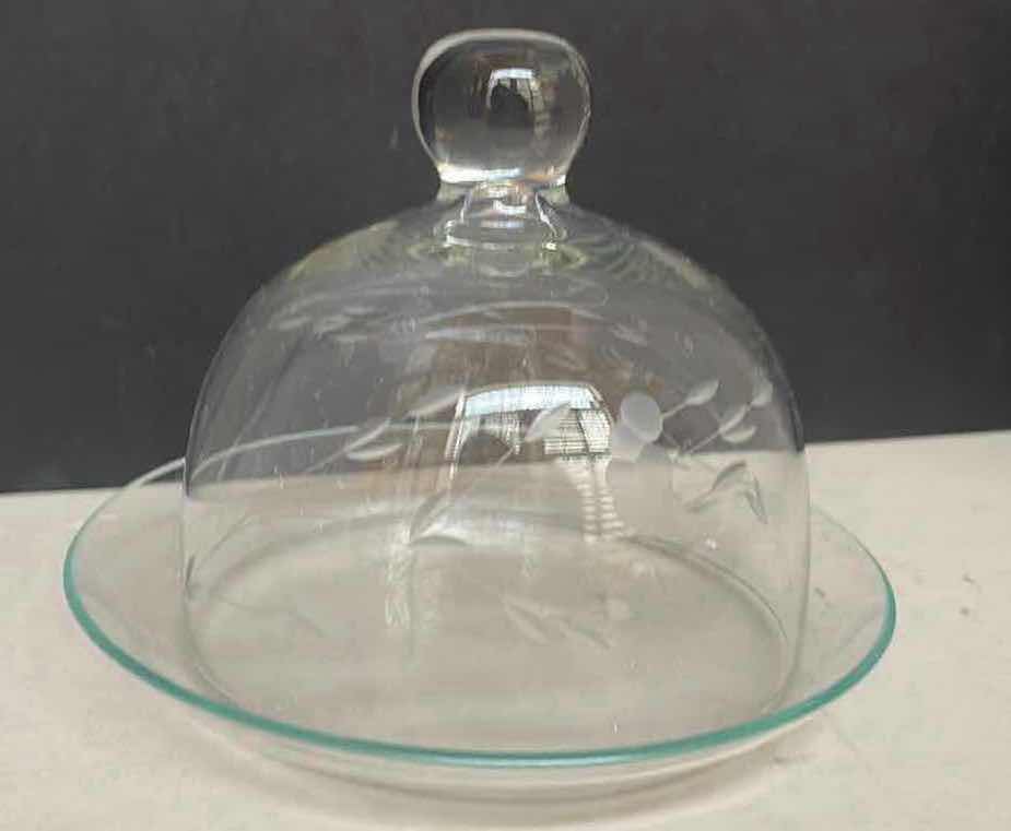 Photo 1 of PRINCESS HOUSE VINTAGE CRYSTAL DOMED BUTTER CHEESE DISH HERITAGE 6”