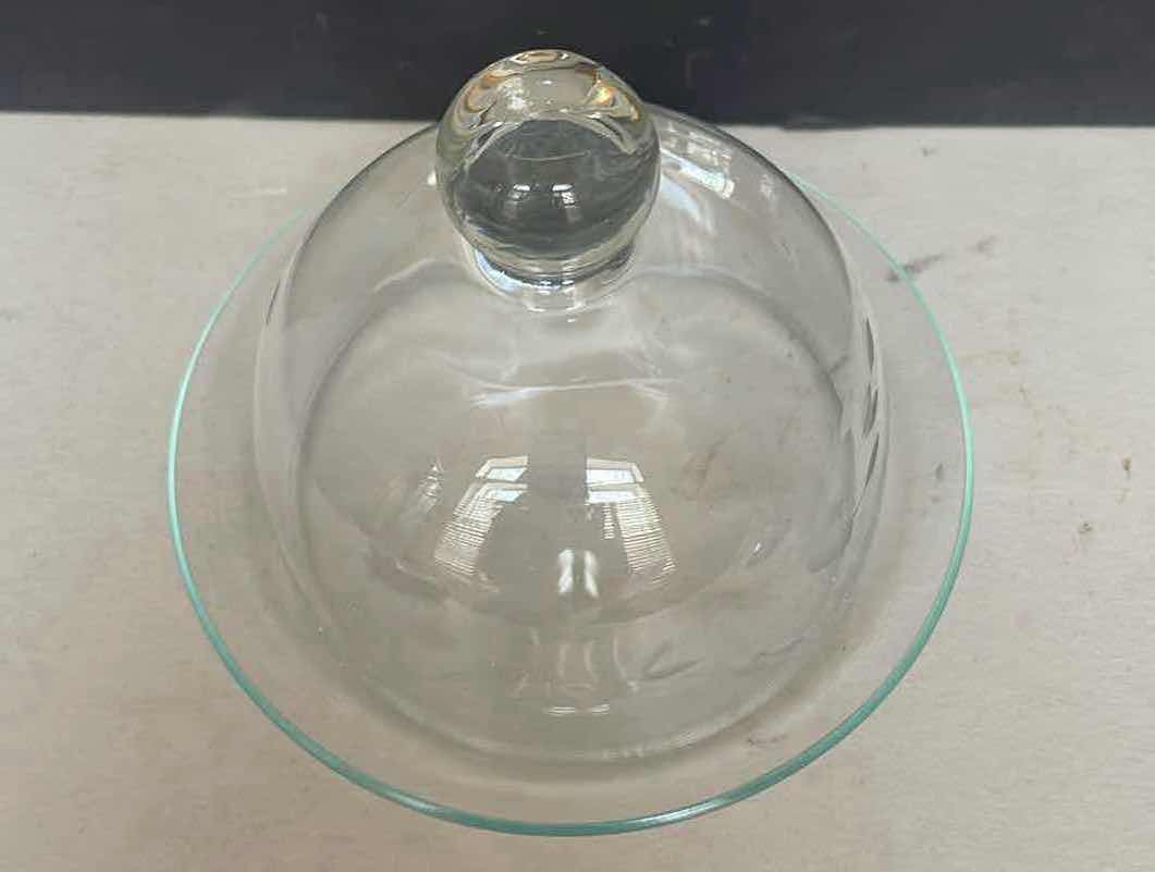 Photo 3 of PRINCESS HOUSE VINTAGE CRYSTAL DOMED BUTTER CHEESE DISH HERITAGE 6”