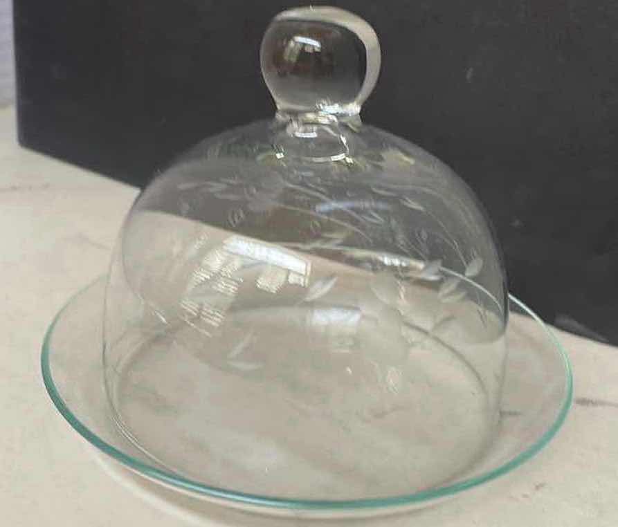 Photo 2 of PRINCESS HOUSE VINTAGE CRYSTAL DOMED BUTTER CHEESE DISH HERITAGE 6”