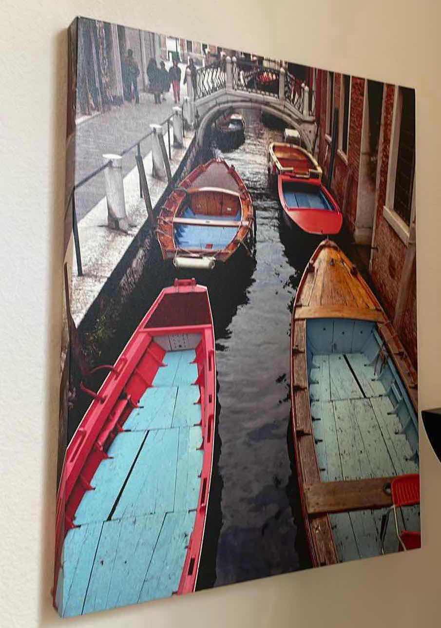 Photo 1 of VENICE GONDOLA PRINT 20”x26”