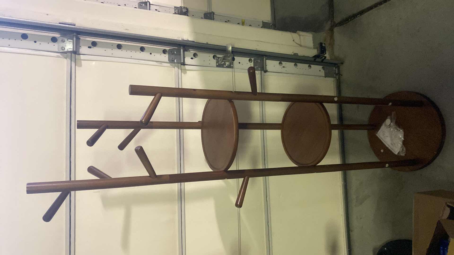Photo 1 of ROTATING WOOD HAT RACK 15” x 63” MSRP $129