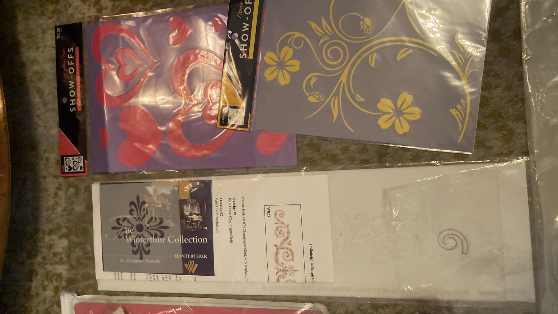 Photo 1 of STENCILS & ROTARY CUTTER SET
