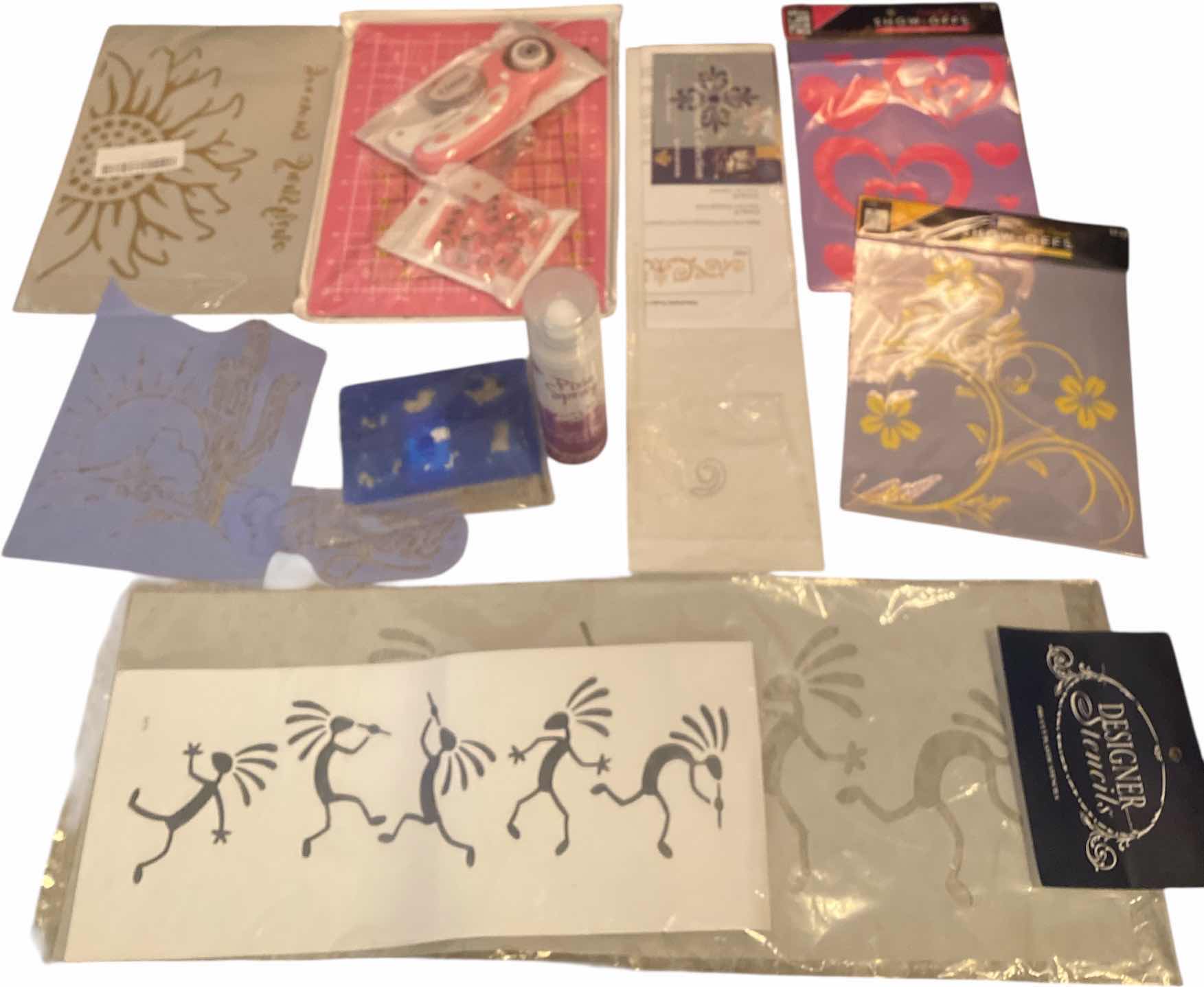 Photo 1 of STENCILS & ROTARY CUTTER SET