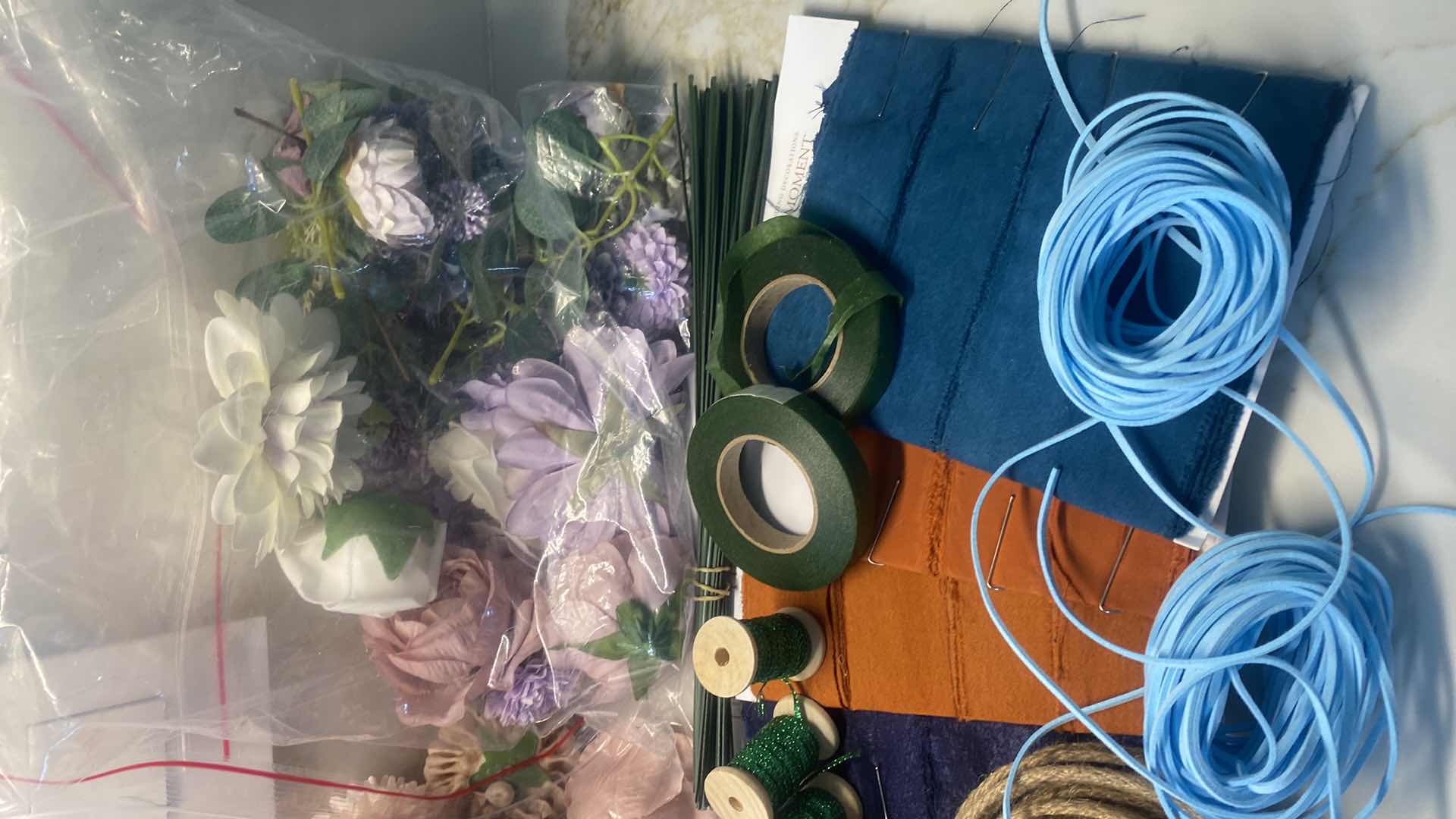 Photo 1 of CRAFTING ITEMS - CORD, FLORAL & RIBBON