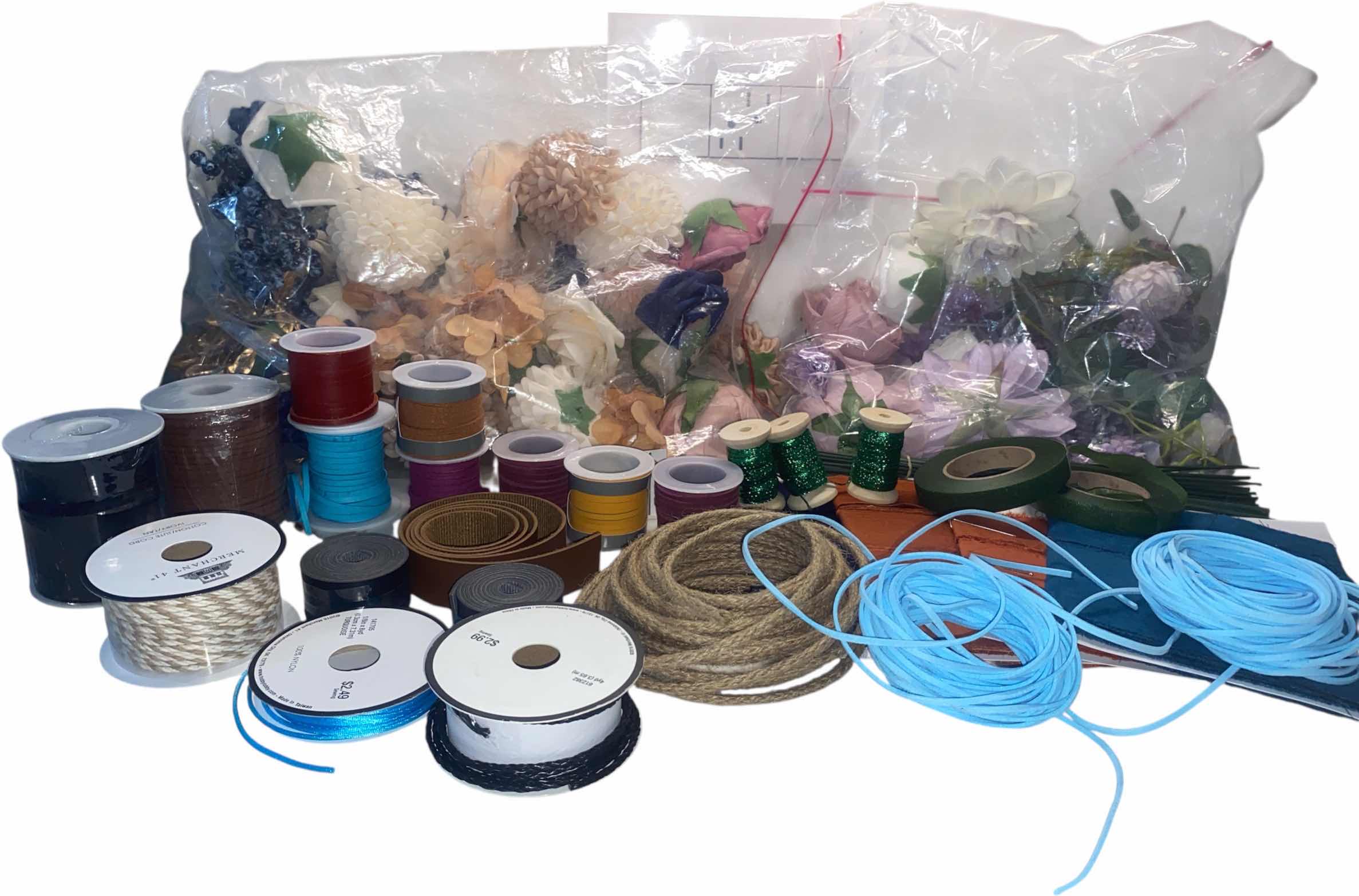 Photo 1 of CRAFTING ITEMS - CORD, FLORAL & RIBBON