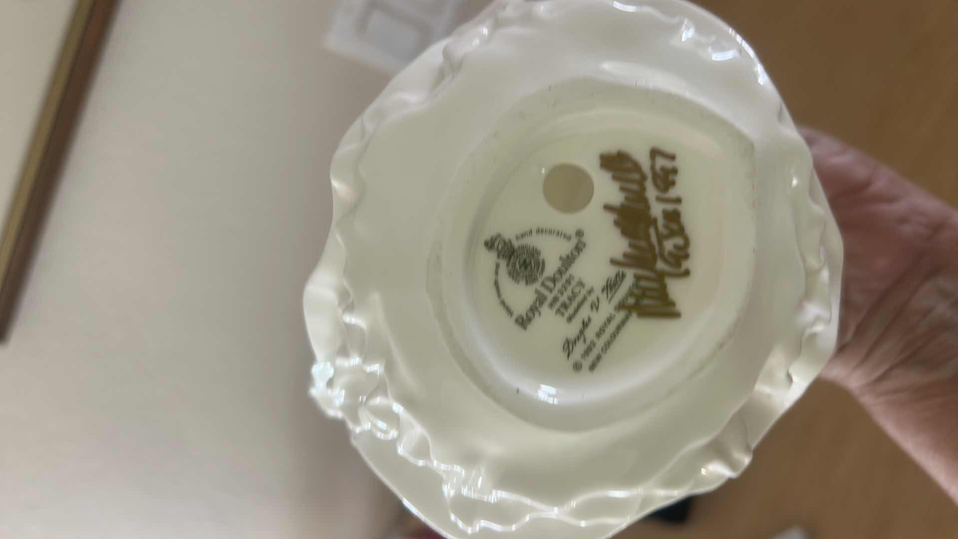 Photo 1 of SIGNED ROYAL DOULTON PORCELAIN FIGURINE H8”