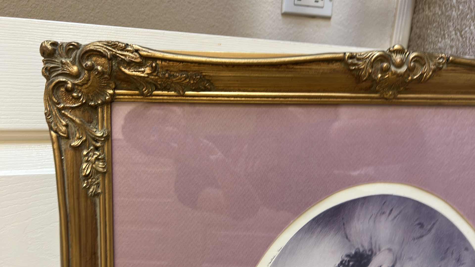 Photo 1 of GOLD FRAMED NUDE ETCHING "THE MODERN EVE" SIGNED BY FRENCH ARTIST LOUIS ICART ARTWORK 31” x 27” (LISTED ON EBAY FOR $500)
