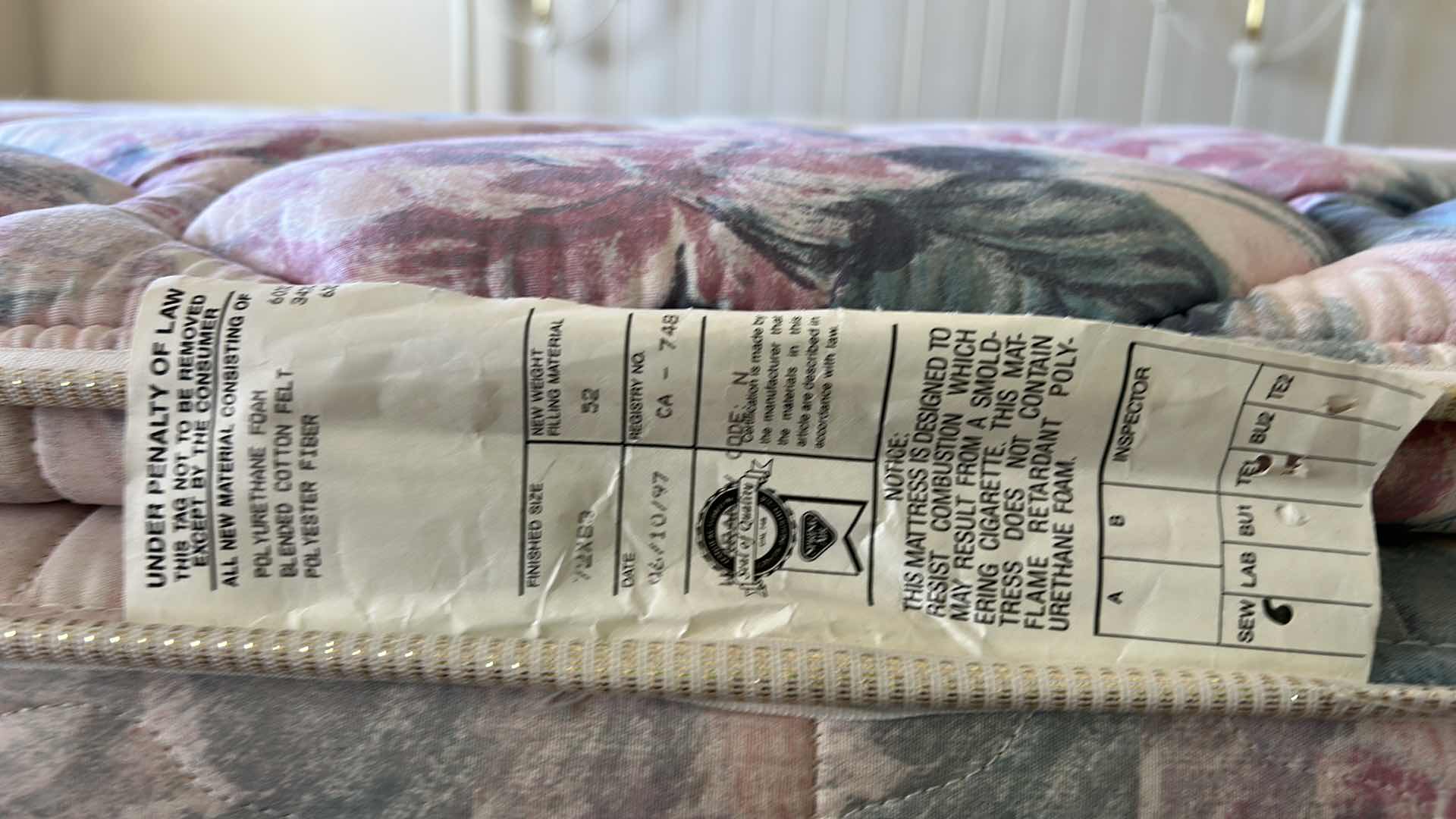 Photo 1 of SPRING AIR KING MATTRESS AND BOX SPRRINGS 72” x 83”