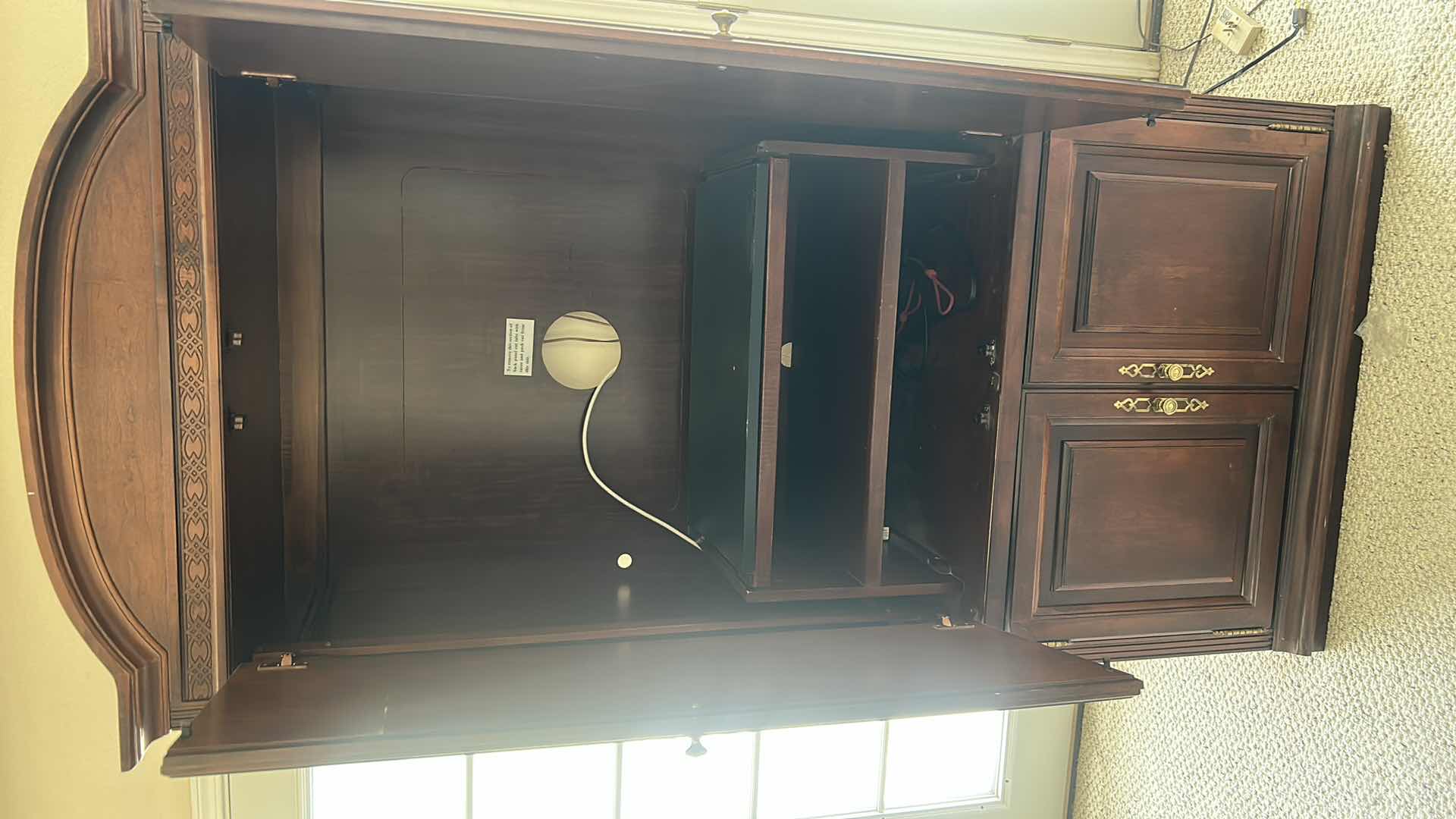 Photo 1 of WOOD TELEVISION AMOIRE 41“ x 22 1/2“ x H82“