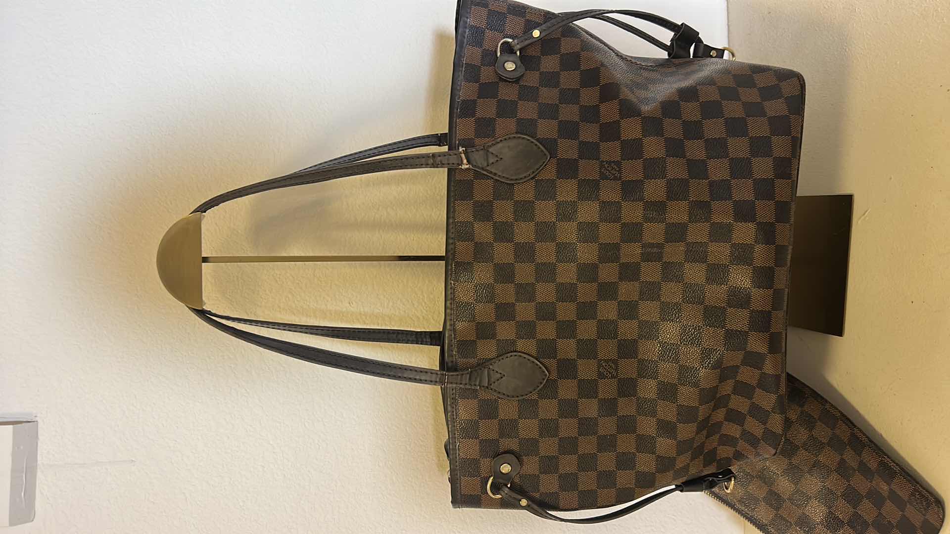 Photo 1 of FAUX LOUIS VUITTON TOTE WITH POUCH