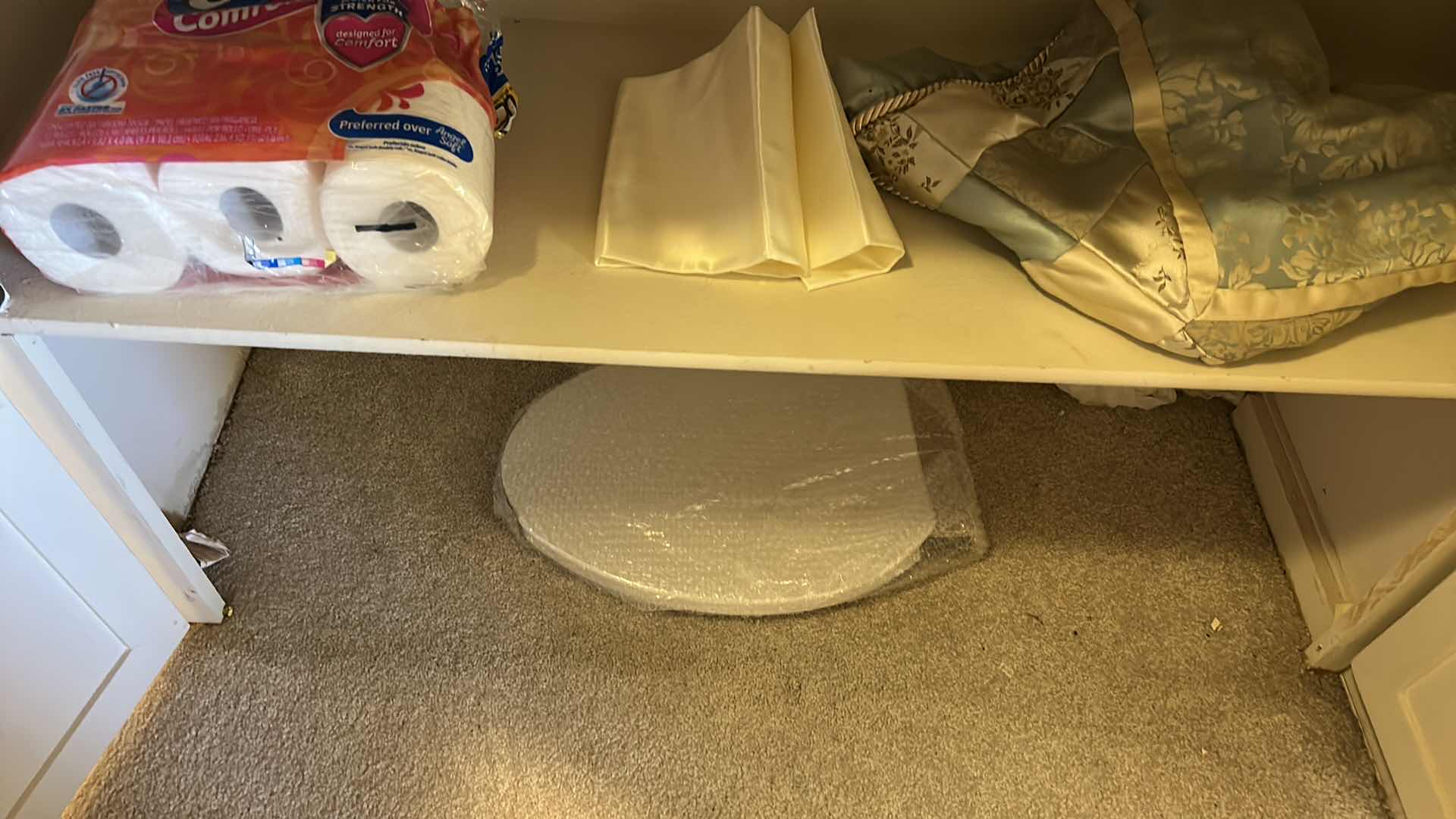 Photo 1 of CONTENTS OF CLOSET IN PRIMARY BEDROOM