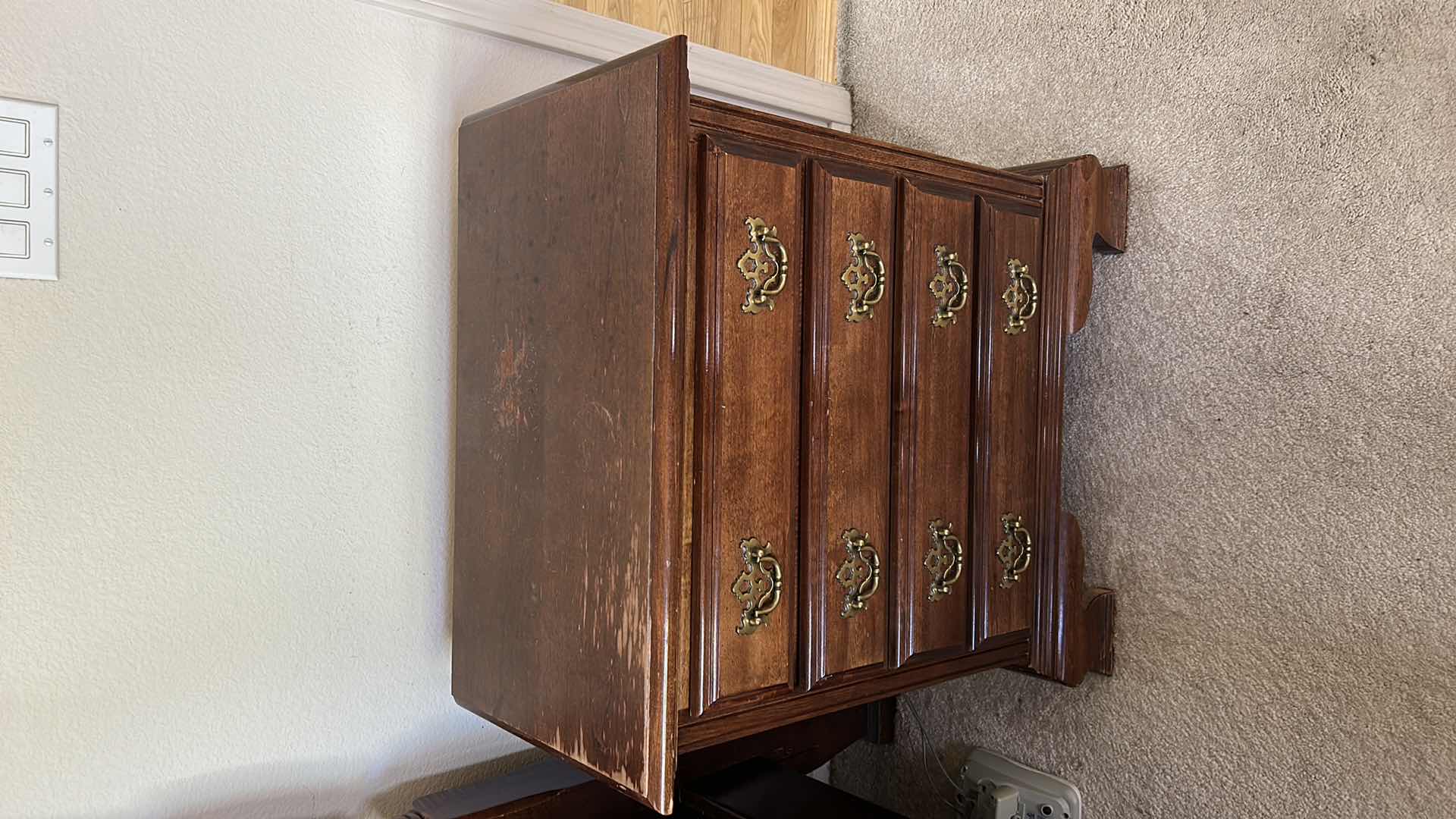 Photo 1 of AMERICAN DREW WOOD 4 DRAWER NIGHTSTAND 26“ x 15“ x H29 1/2“