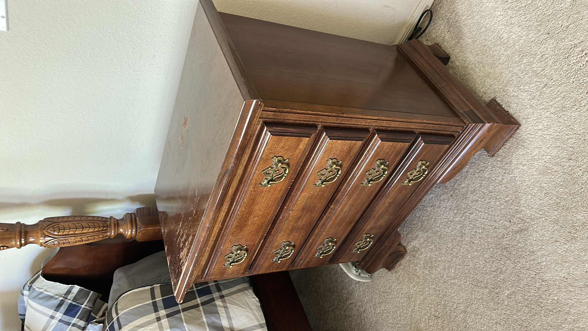Photo 1 of AMERICAN DREW WOOD 4 DRAWER NIGHTSTAND 26“ x 15“ x H29 1/2“