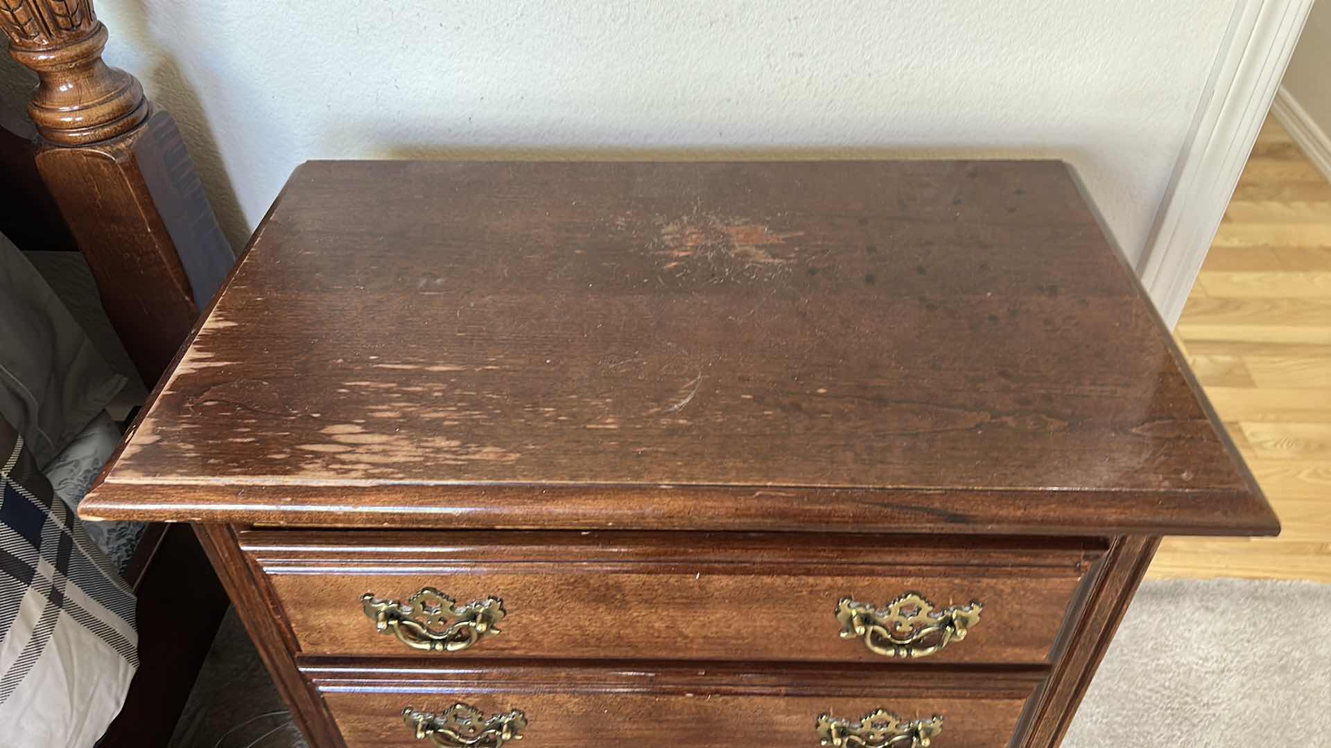 Photo 1 of AMERICAN DREW WOOD 4 DRAWER NIGHTSTAND 26“ x 15“ x H29 1/2“