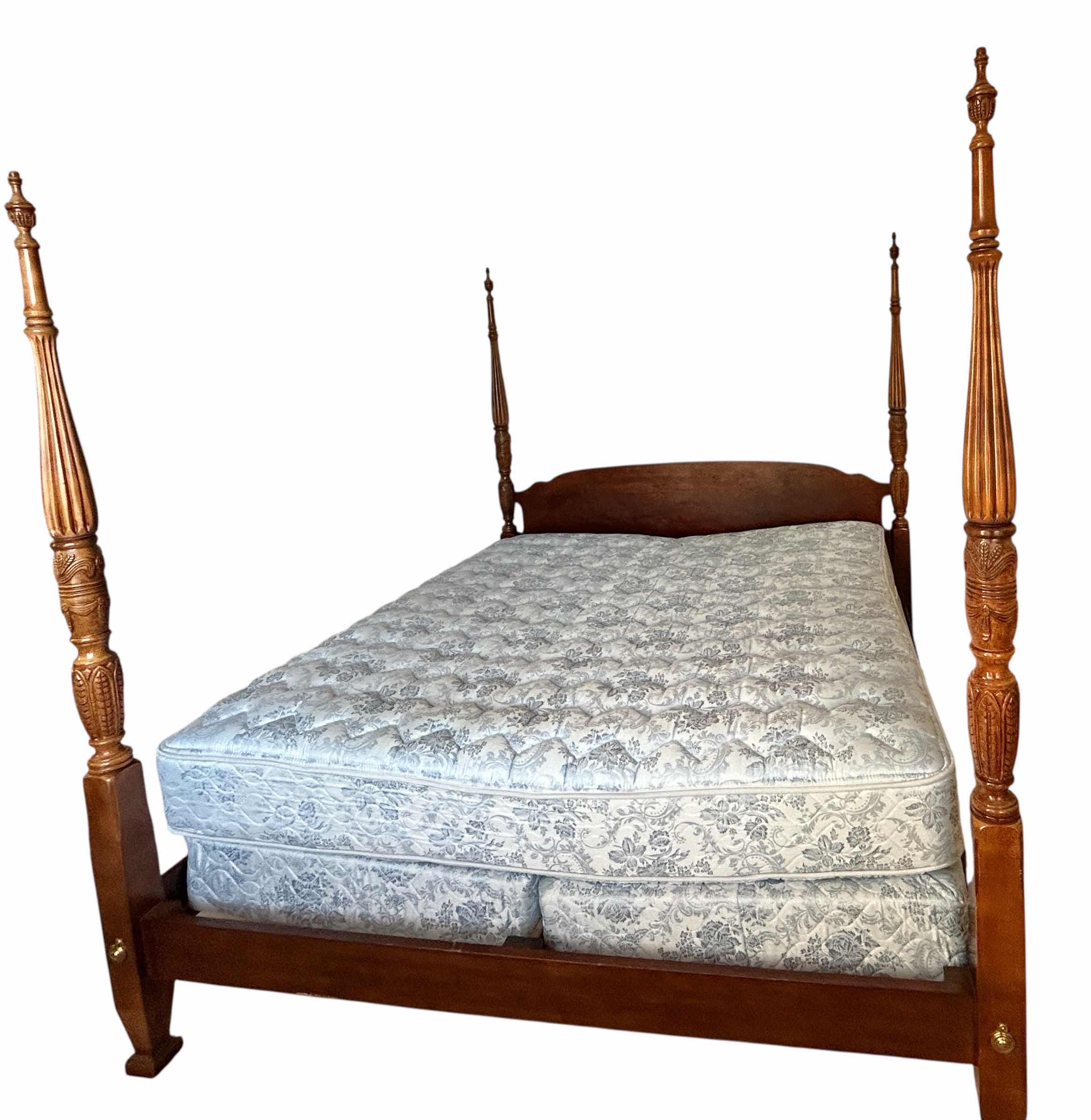 Photo 1 of WOOD 4 POSTER KING BED FRAME SURROUND 82” x 88.5” x H82”