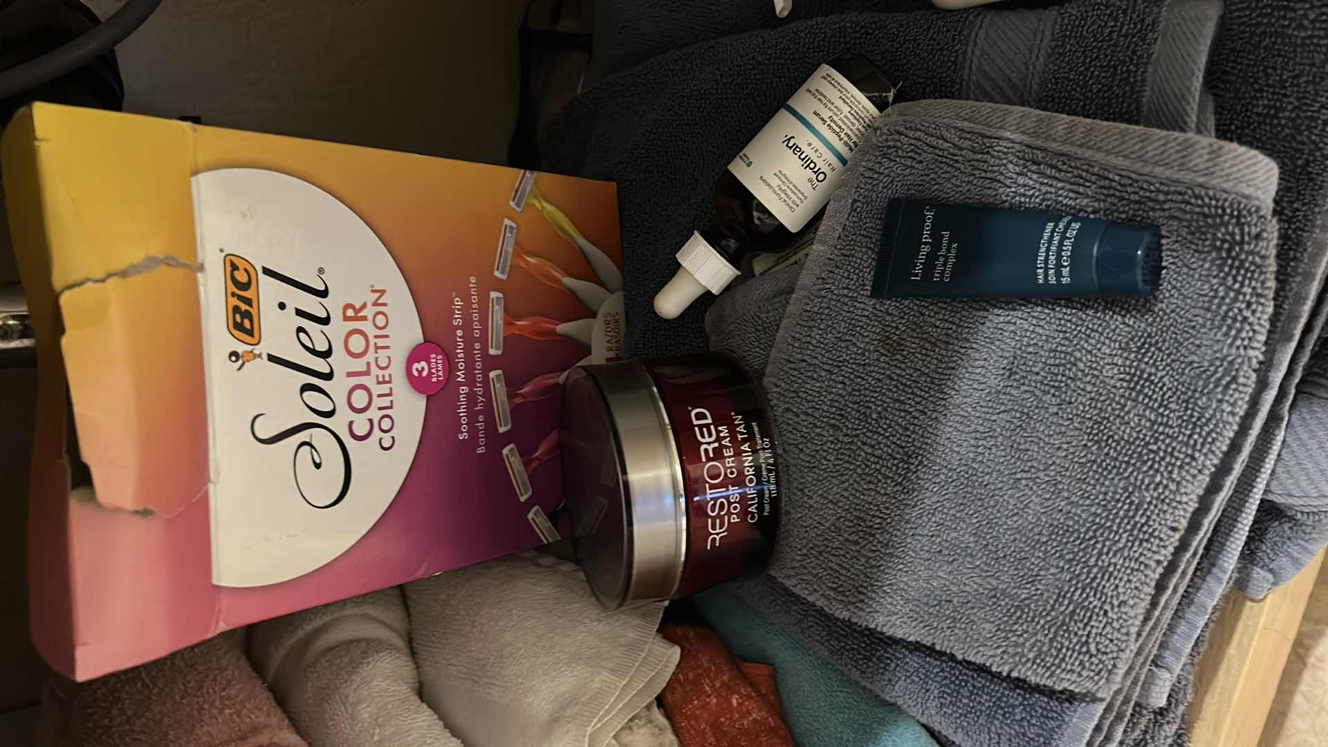 Photo 1 of CONTENTS OF CABINET IN UPSTAIRS BATHROOM
