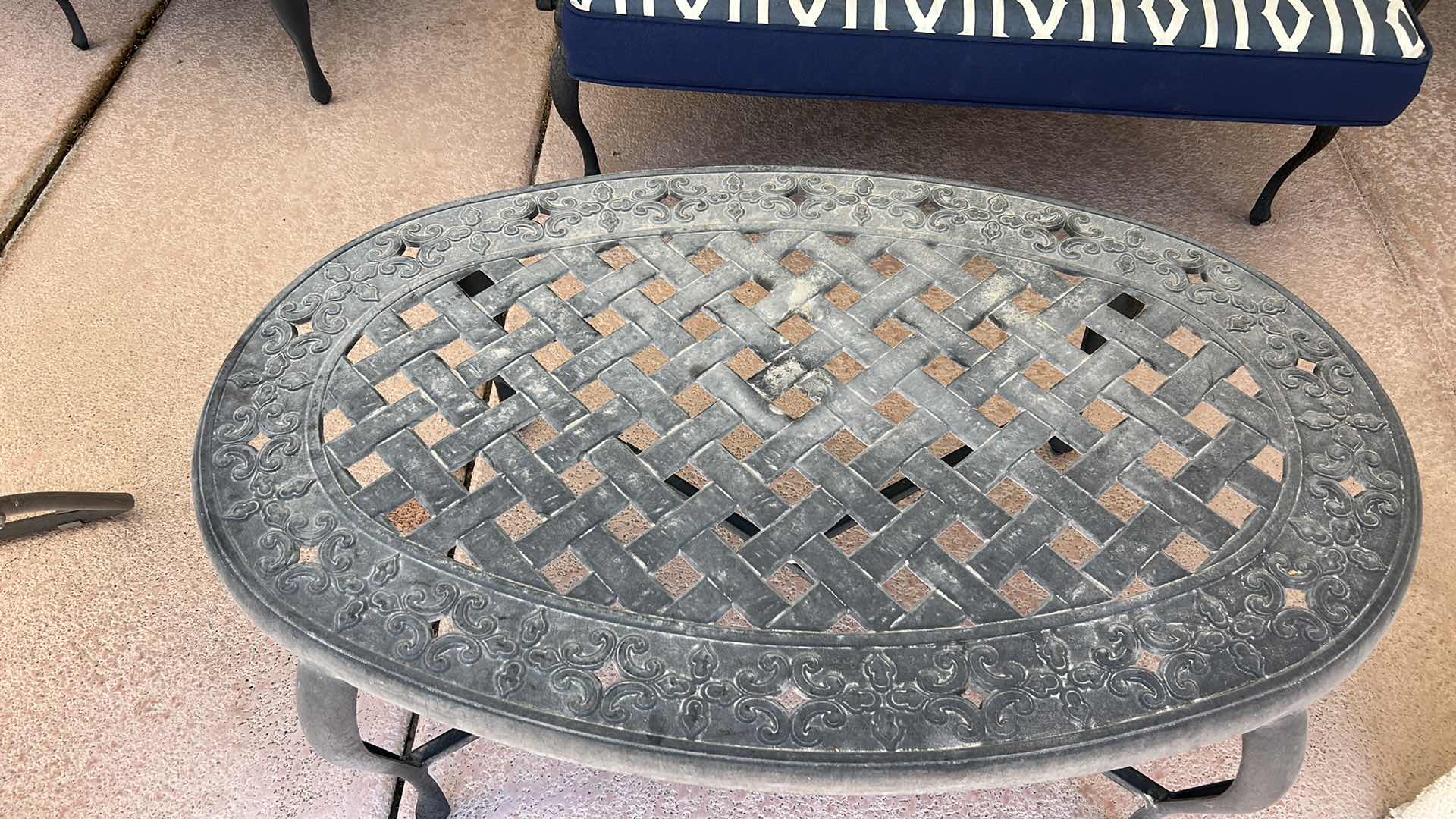 Photo 1 of OUTDOOR PATIO COCKTAIL TABLE 46“ x 29“ x H18“