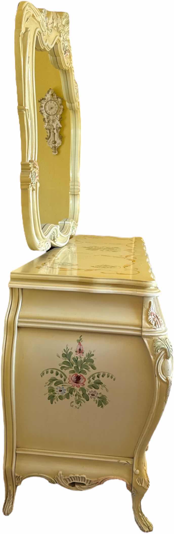 Photo 1 of VINTAGE WOOD CARVED DRESSER MIRROR VICTORIAN STYLE HAND PAINTED FLORAL DESIGN
80” X 22” X H82”