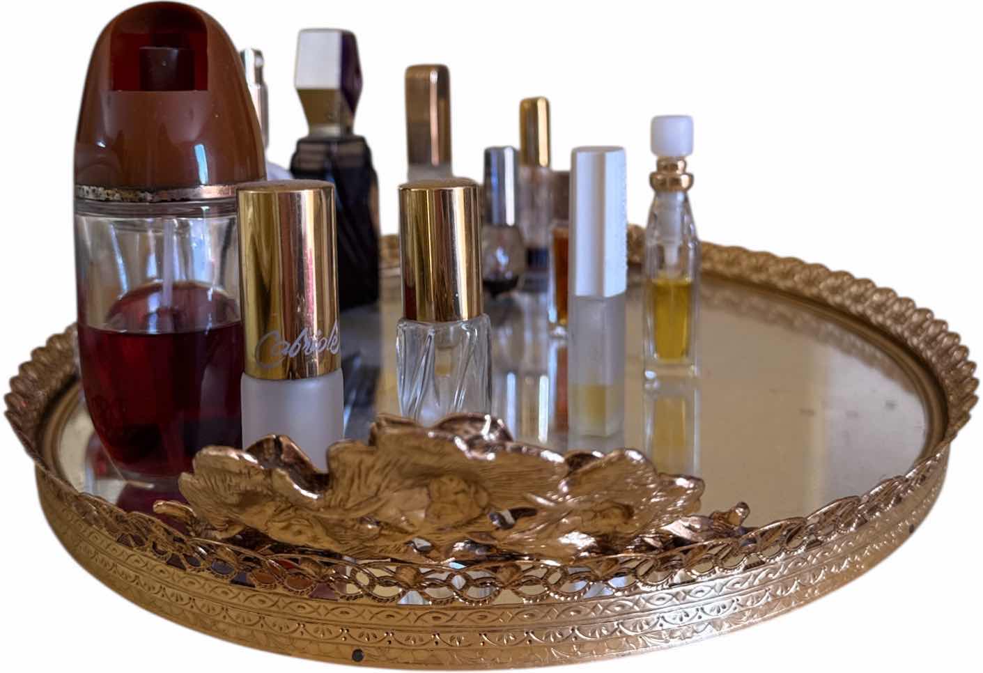 Photo 1 of VINTAGE PERFUME FRAGRANCE COLLECTION AND VANITY TRAY