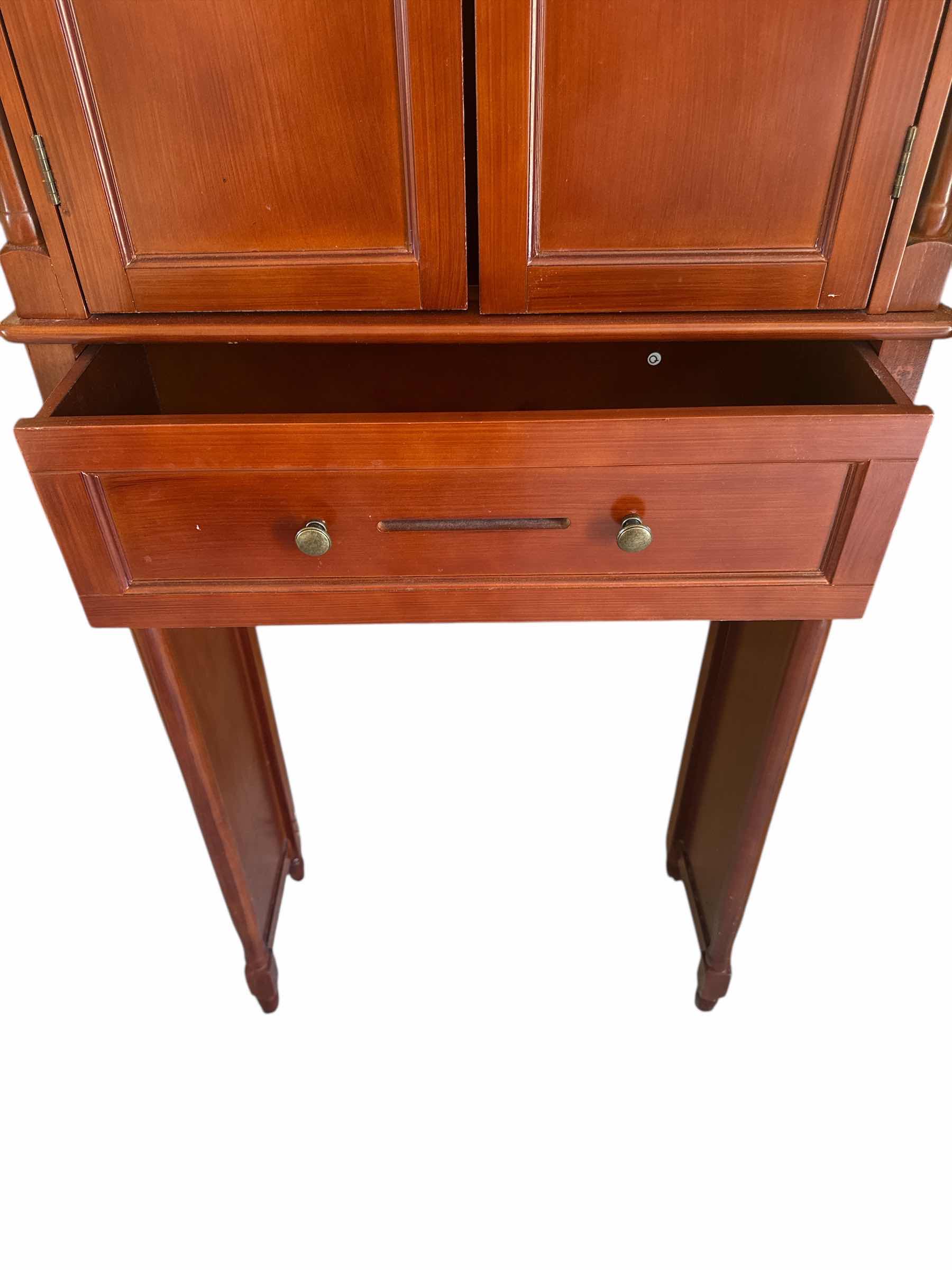 Photo 1 of WOODEN OVER THE TOILET CABINET WITH DRAWER STORAGE
28” X 11.5” X H69”
