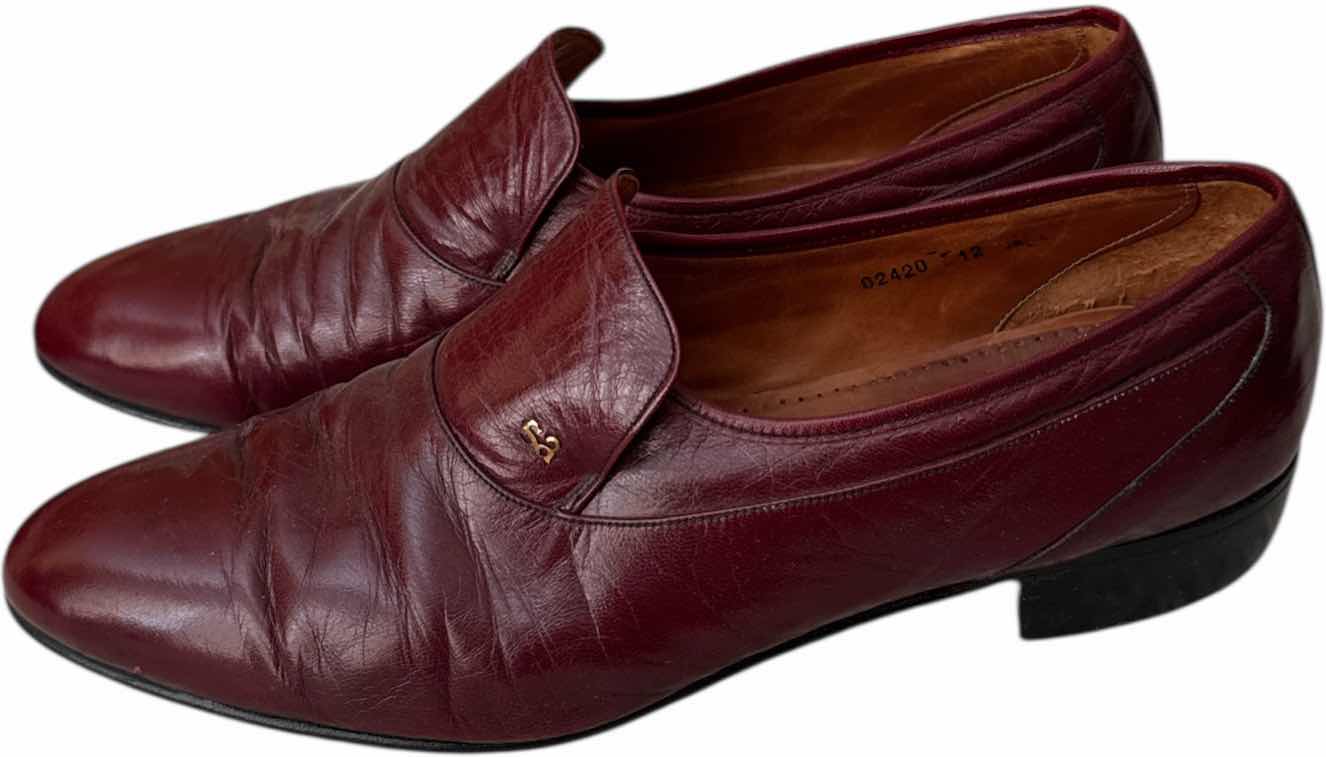 Photo 1 of 4- PAIRS OF MENS LEATHER DRESS SHOES SIZE 12 BROWN DEEP RED BLACK AND WHITE