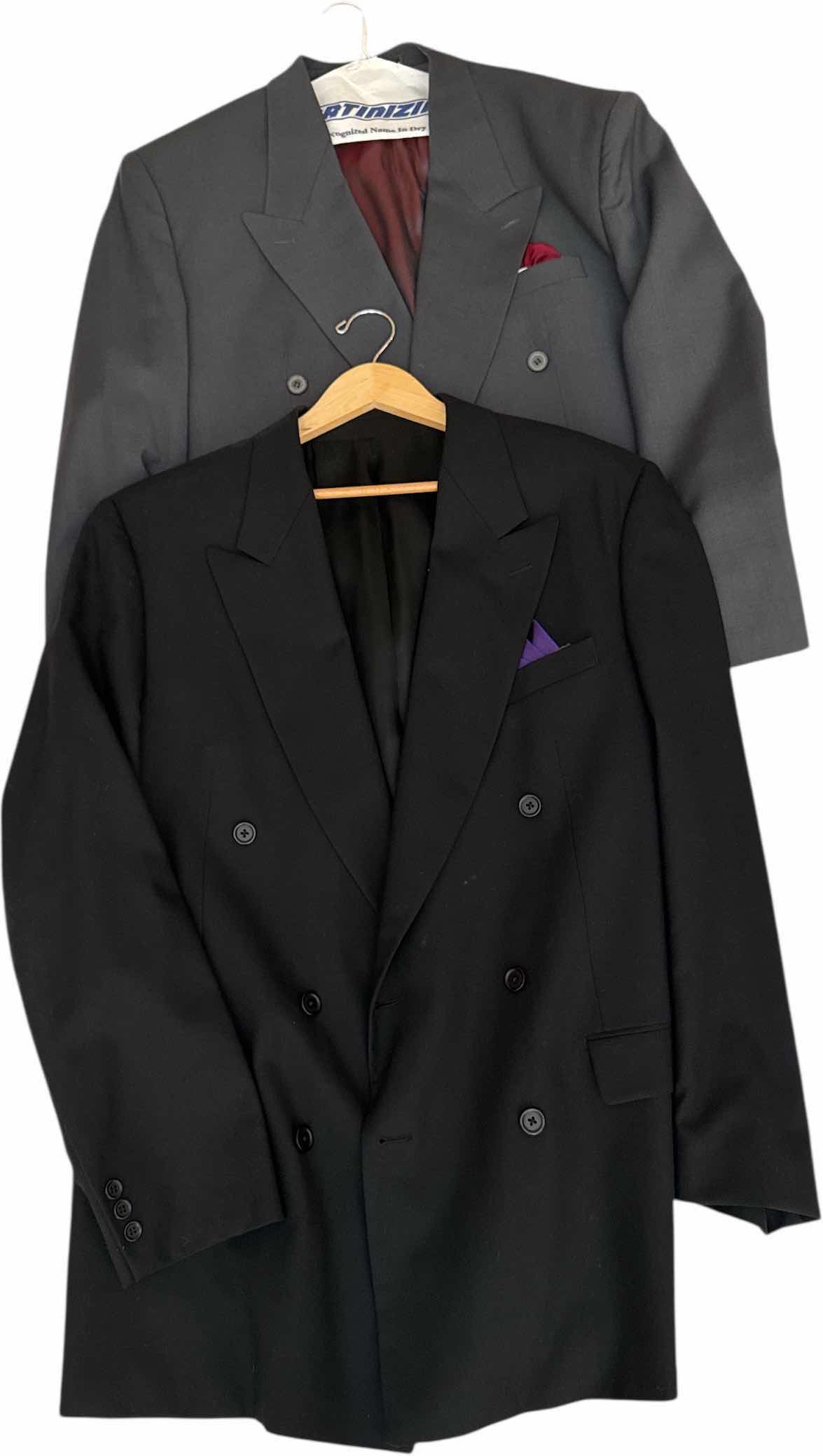 Photo 1 of 14- MENS CLOTHING SUIT JACKETS, SWEATERS AND SHIRTS SIZE LARGE AND X LARGE