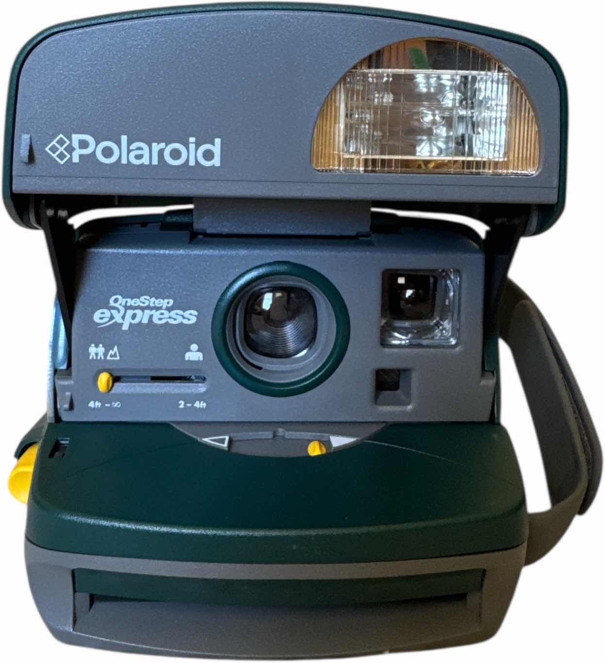 Photo 1 of VINTAGE POLAROID ONE STEP EXPRESS INSTANT CAMERA AND CARRYING CASE HUNTER GREEN