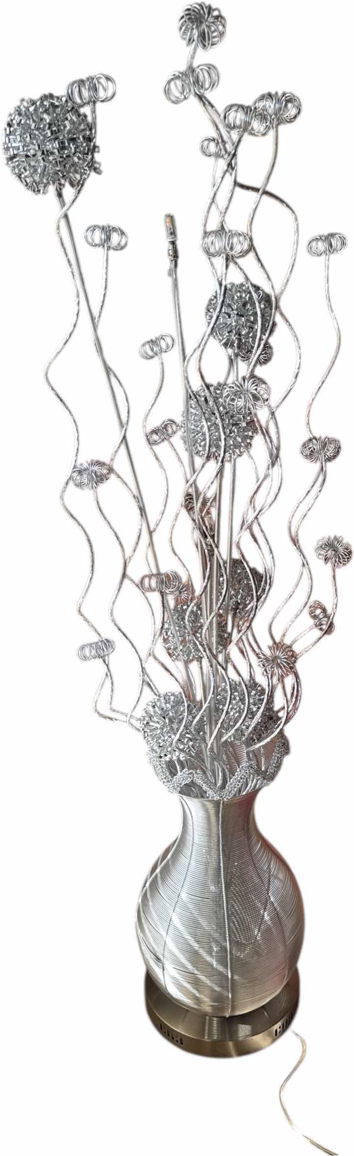 Photo 1 of ALUMINUM FLOWER VASE LAMP H58”