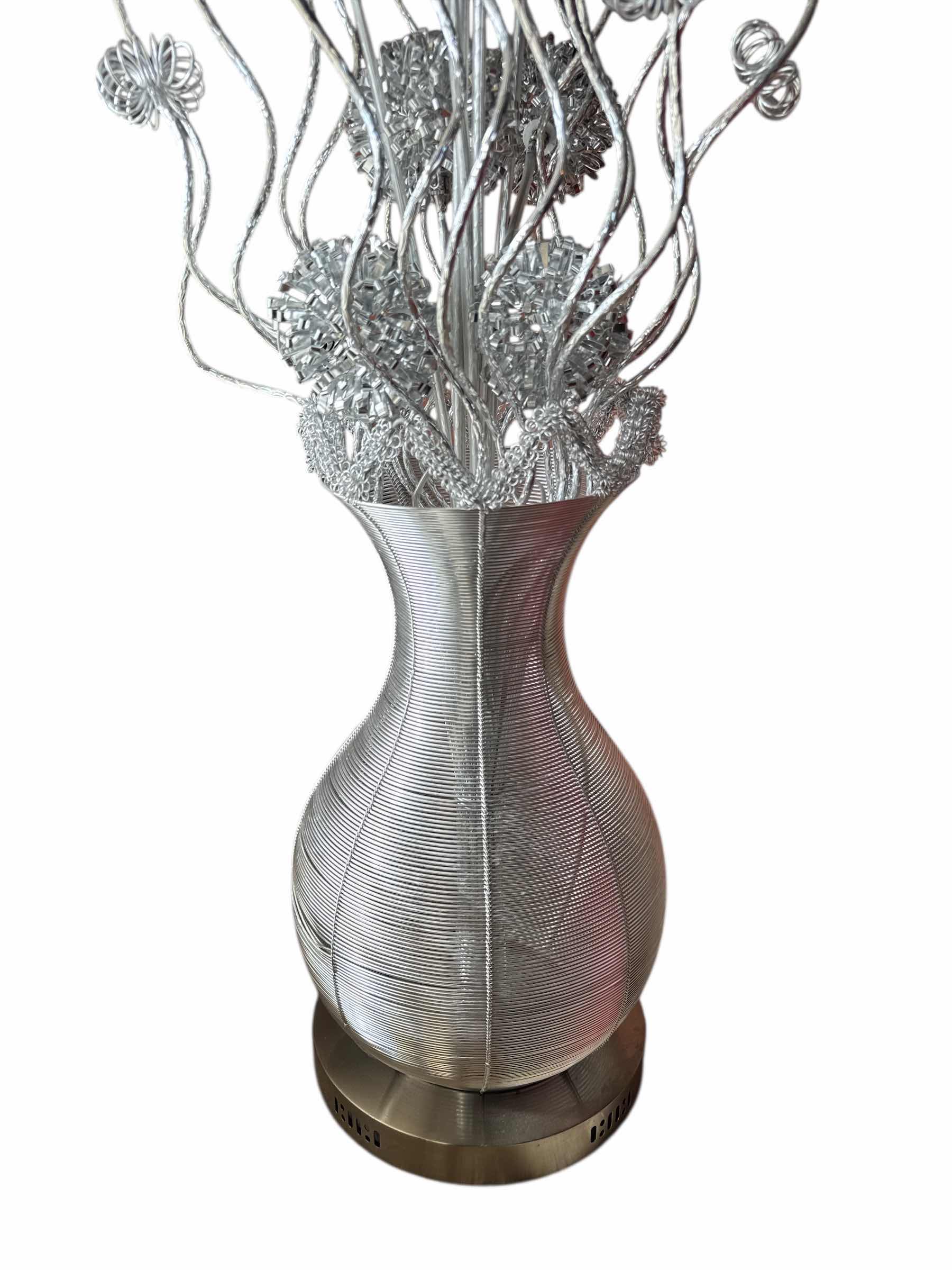 Photo 1 of ALUMINUM FLOWER VASE LAMP H58”