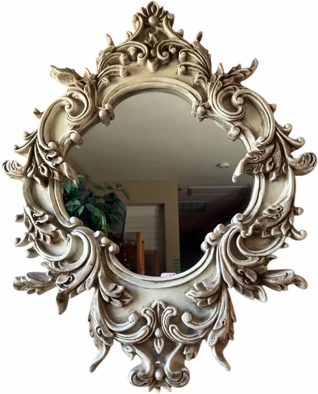 Photo 1 of VINTAGE DECORATIVE WALL MIRROR RESIN
W32” X L40”