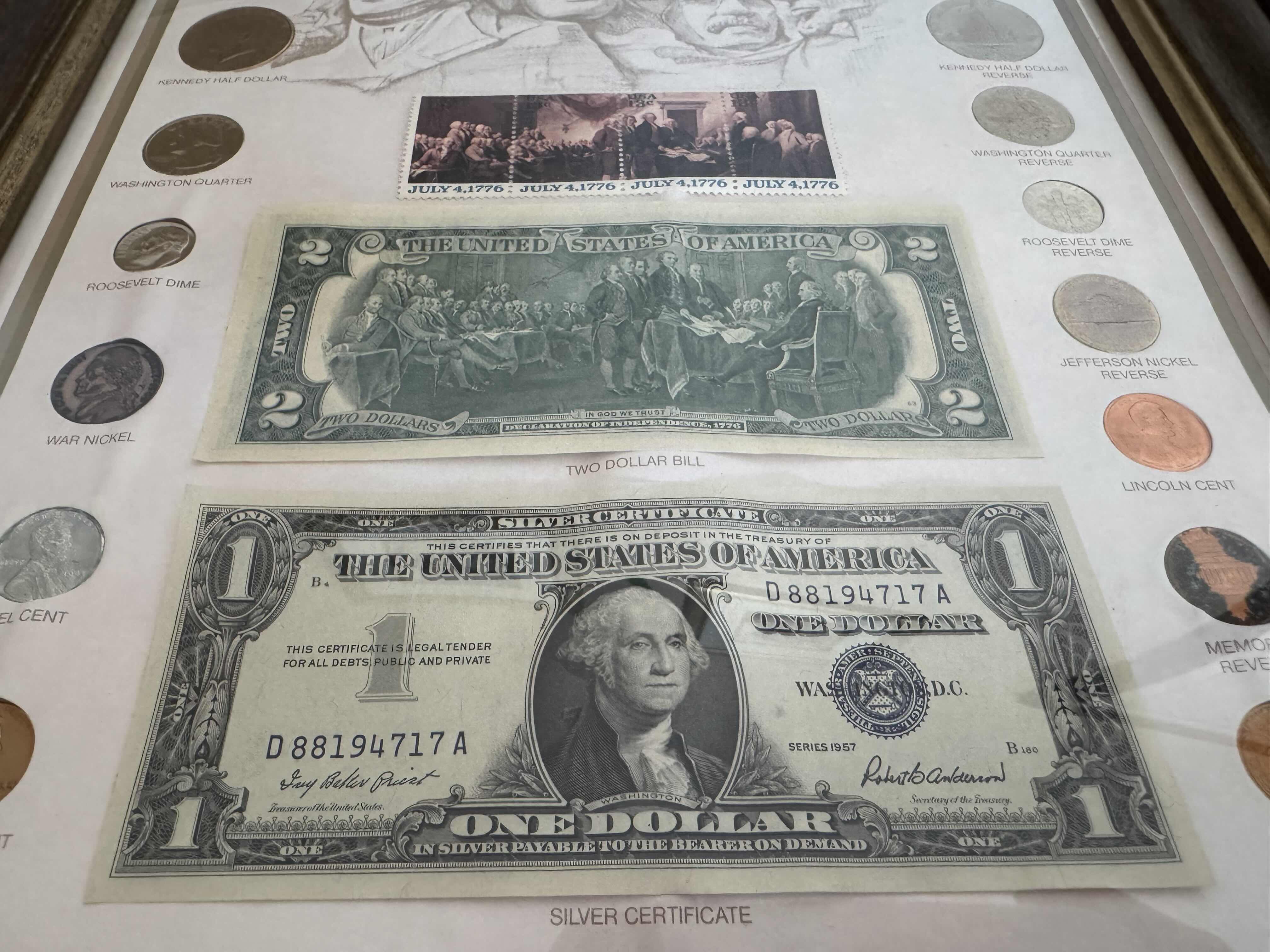 Photo 1 of VINTAGE WOOD FRAMED THE UNITED STATES COMMEMORATIVE PRESIDENTIAL COLLECTION LISTED ON OTHER AUCTION SITES $500-$1200

W13” X L16”