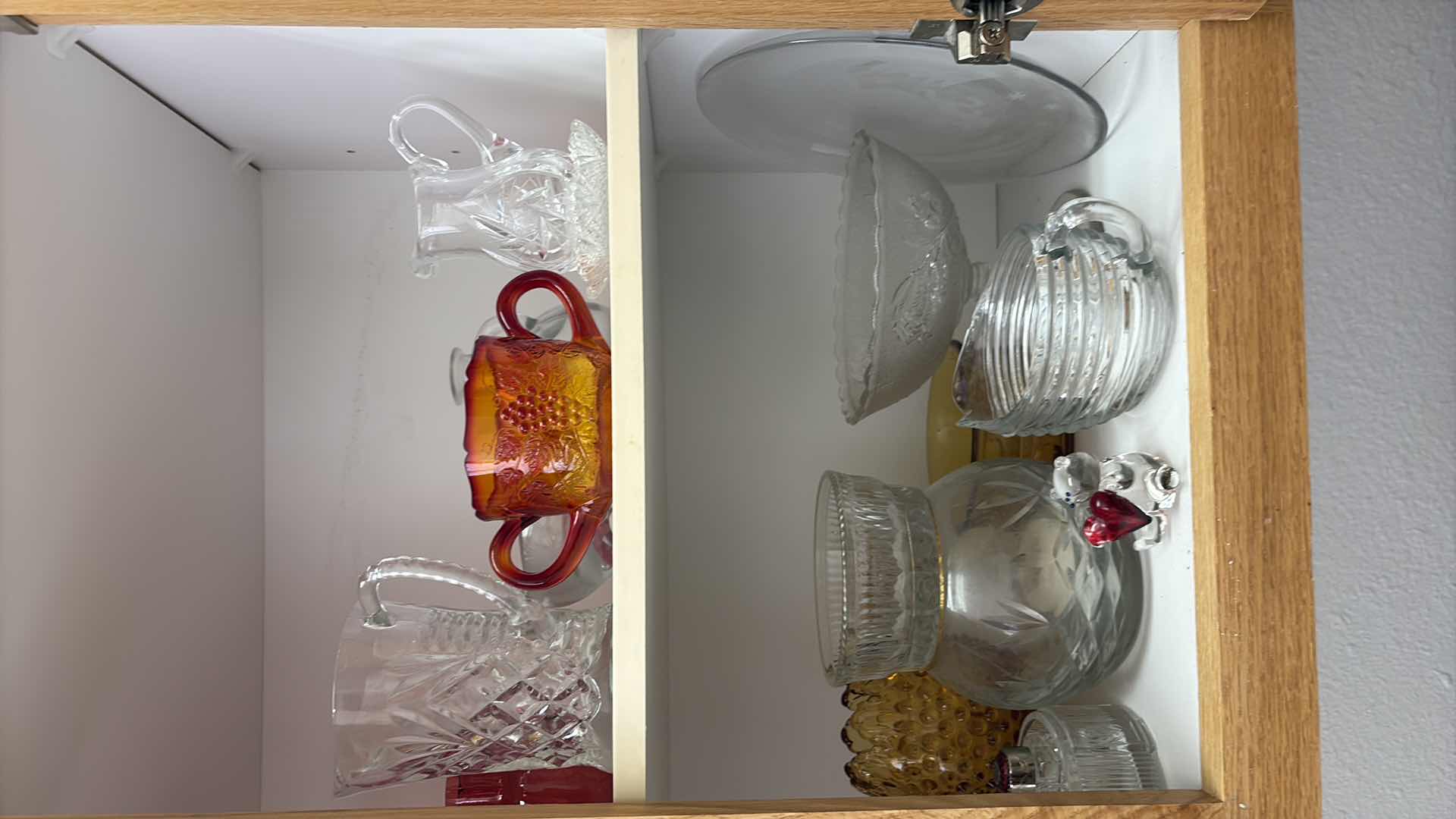 Photo 1 of CONTENTS OF CABINET GLASS DECOR