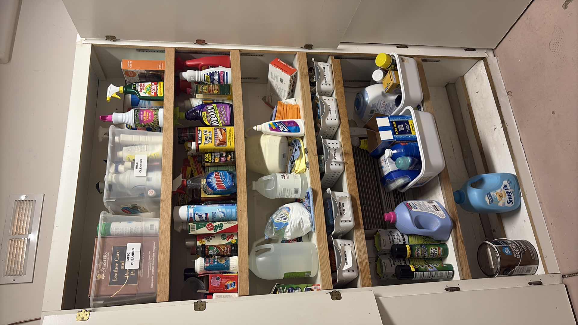 Photo 1 of CONTENTS OF GARAGE CABINET -CLEANING SUPPLIES