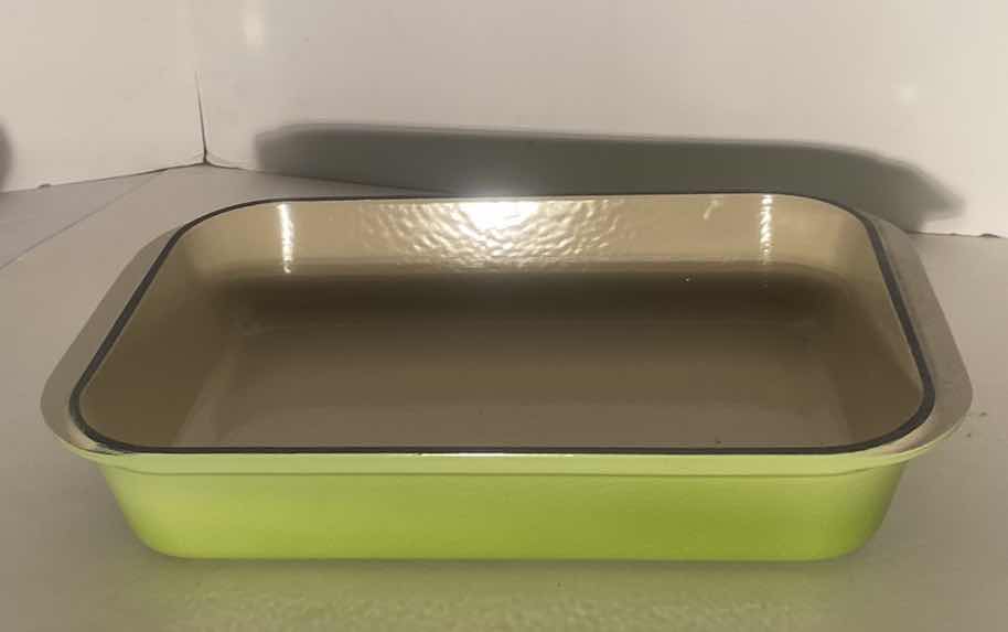 Photo 1 of LE CREUSET ENAMELED CAST IRON BAKING DISH SIZE 40, 10” x 15 1/2”