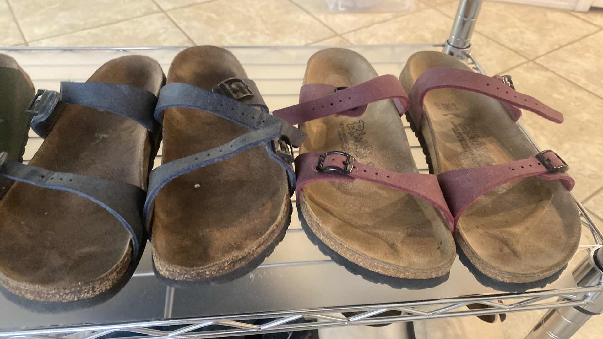 Photo 1 of 12 PAIRS WOMENS BIRKENSTOCK SHOES SIZE 10 (EURO 41)