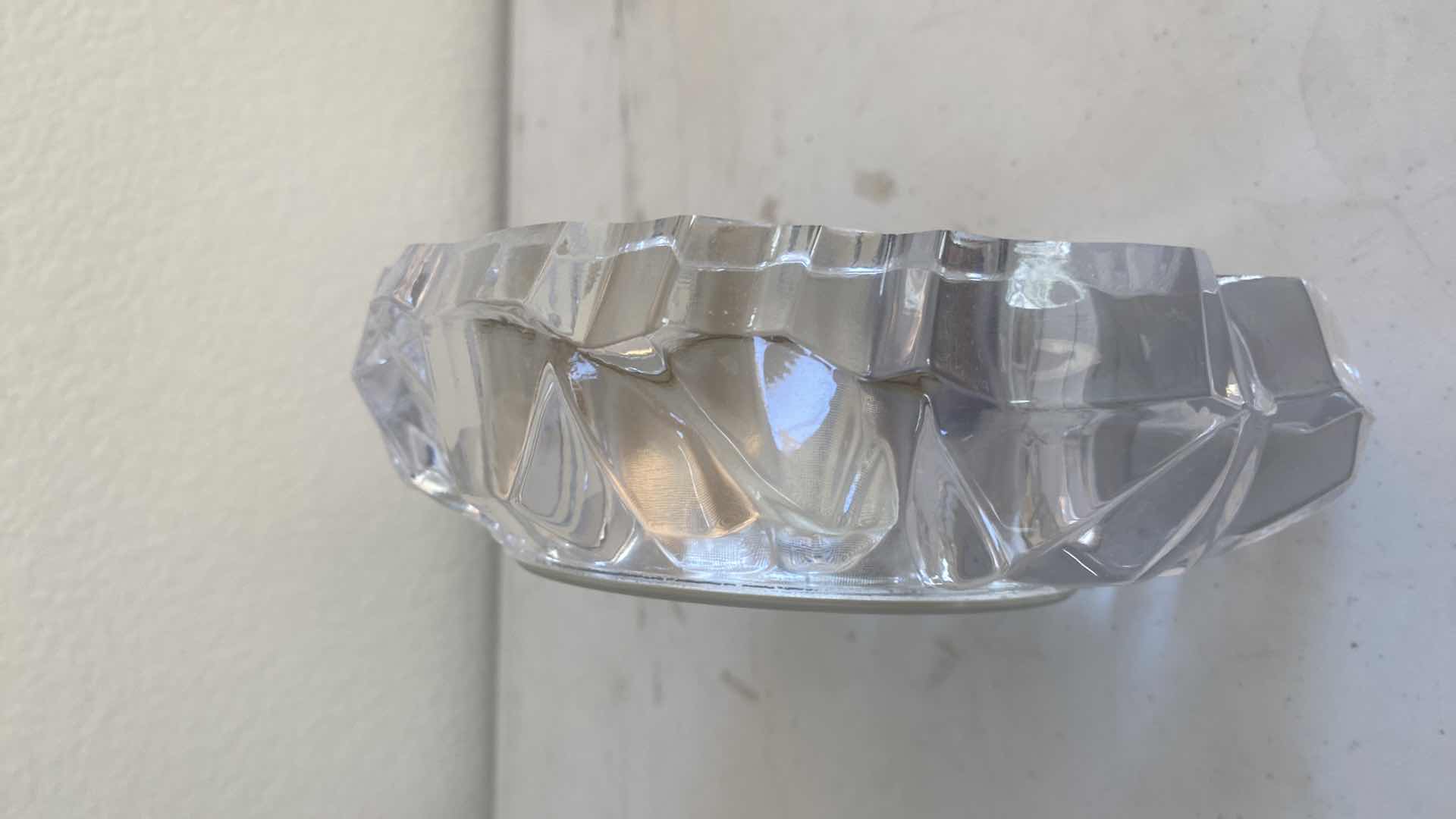 Photo 1 of SEIKO CUT GLASS TABLE CLOCK 7” x 6 1/2”