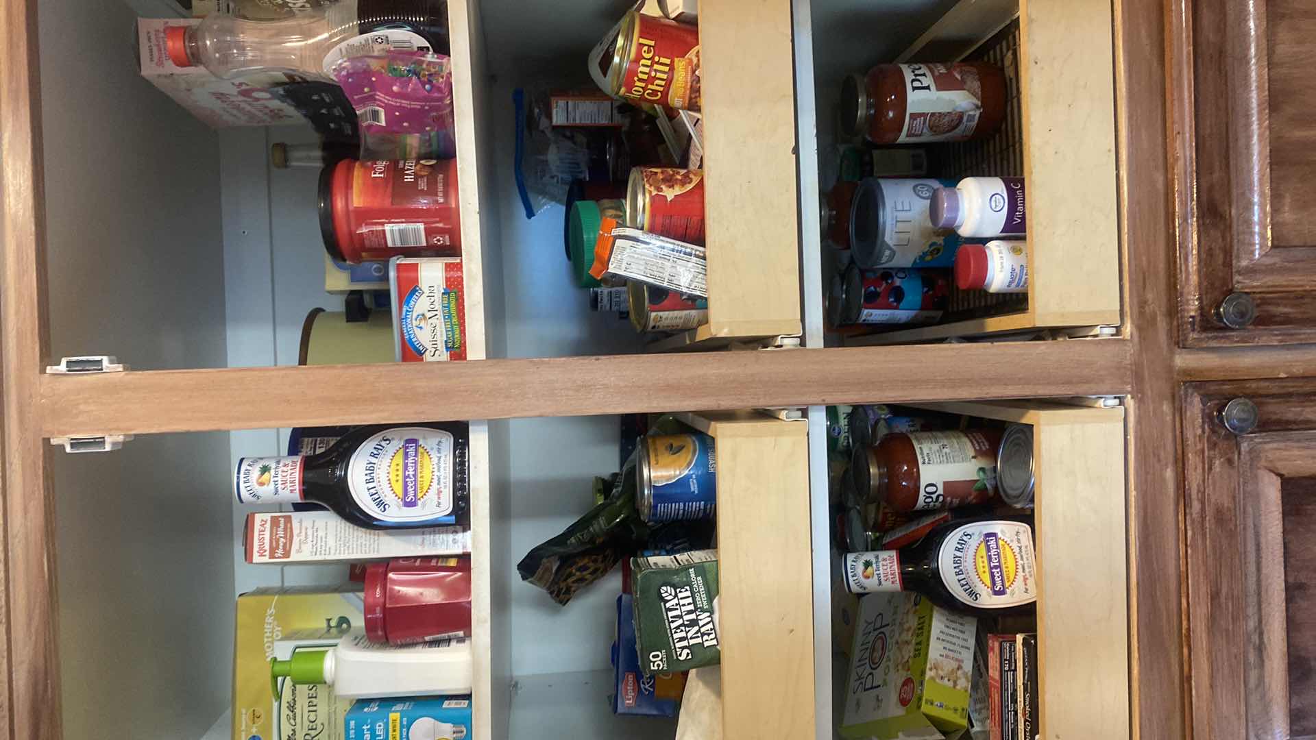 Photo 1 of CONTENTS KITCHEN CABINET - CANED FOOD & MORE - UNKNOWN EXPIRATION DATES