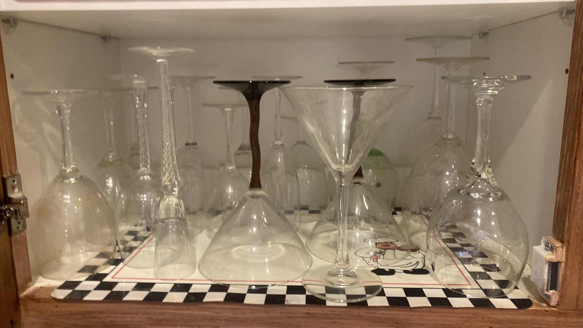 Photo 1 of CONTENTS KITCHEN CABINET - GLASSWARE & COFFEE CUPS