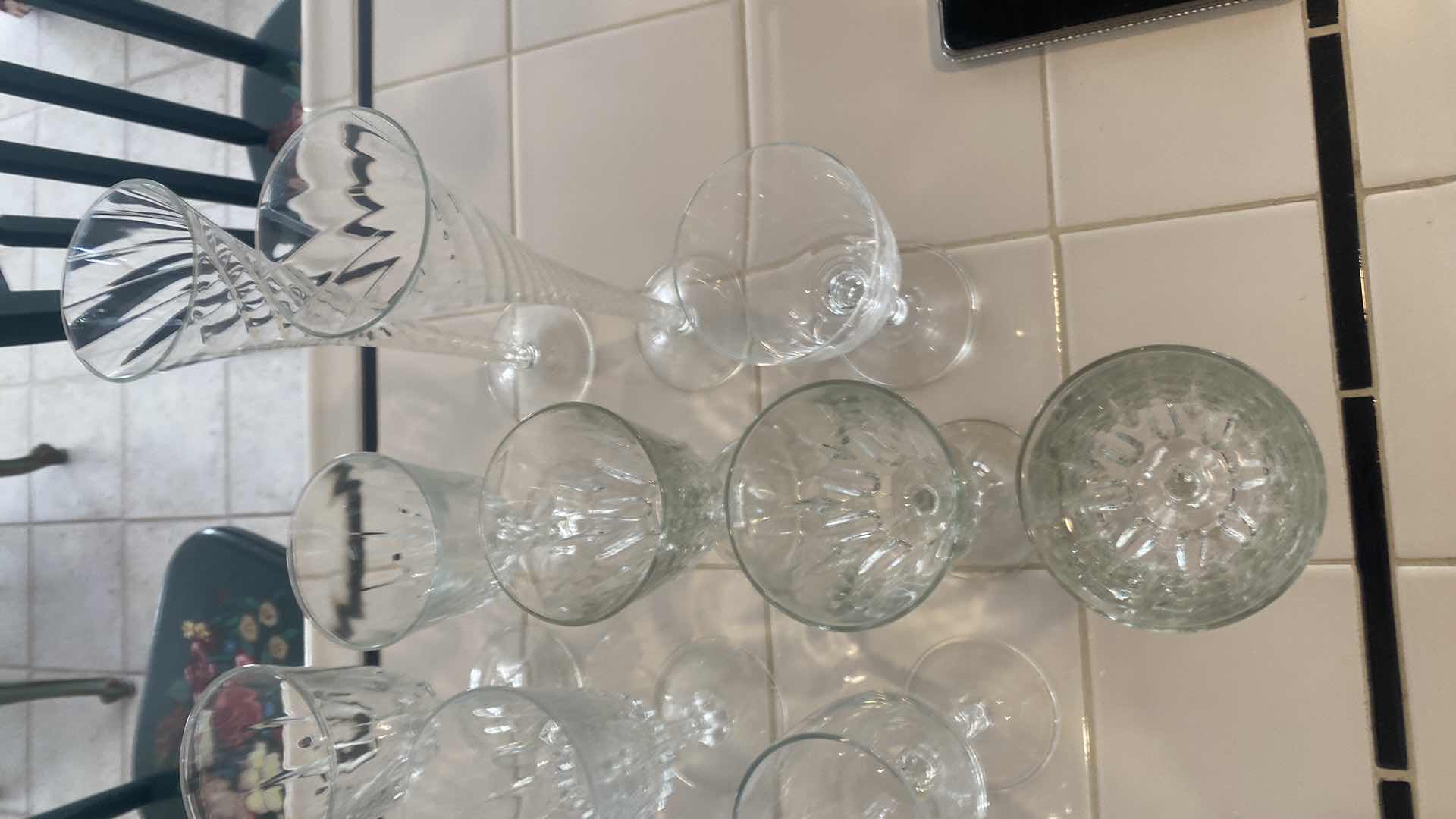 Photo 1 of 14 - MISMATCHED STEMWARE