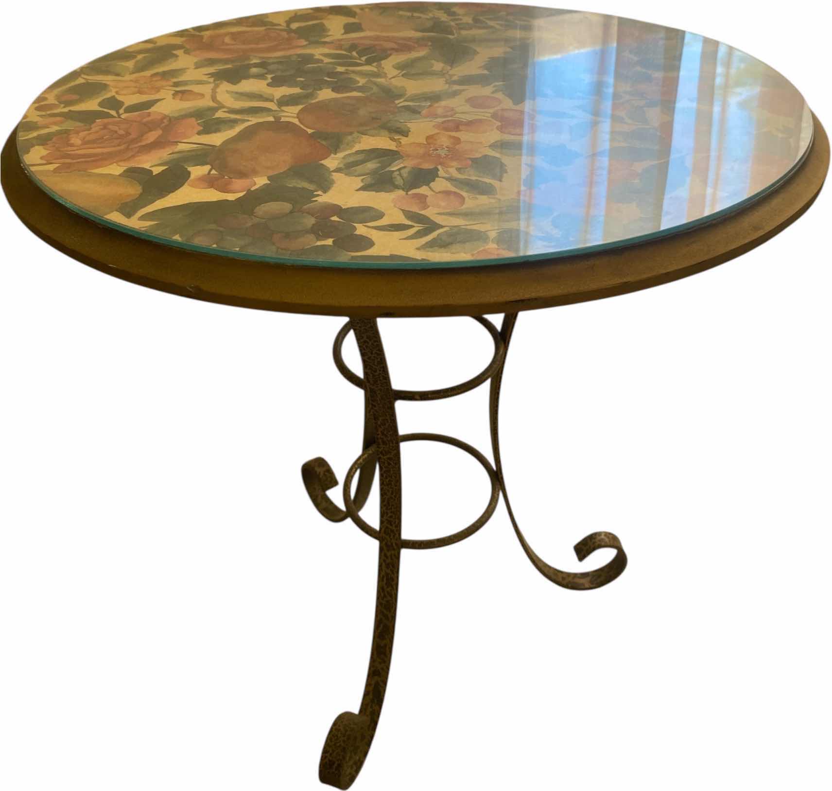 Photo 1 of 20” TABLE WITH GLASS TOP H20 1/2”