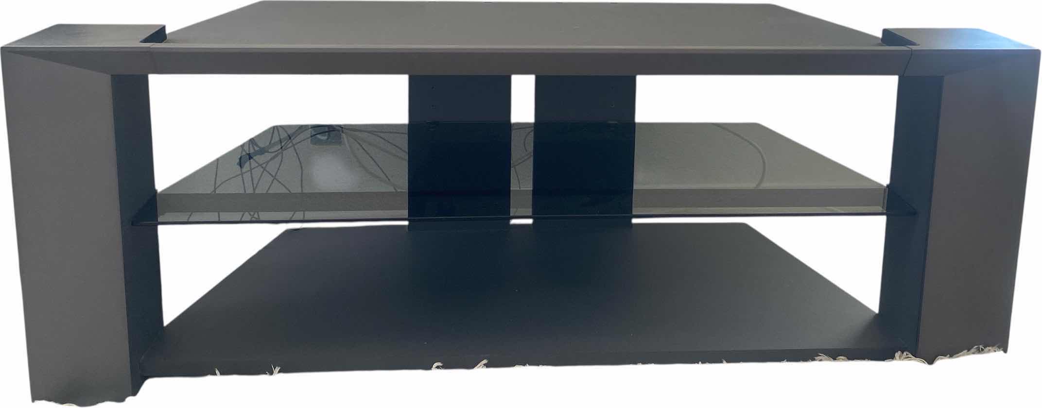 Photo 1 of TV STAND WITH SHELF WITH COMPONENTS