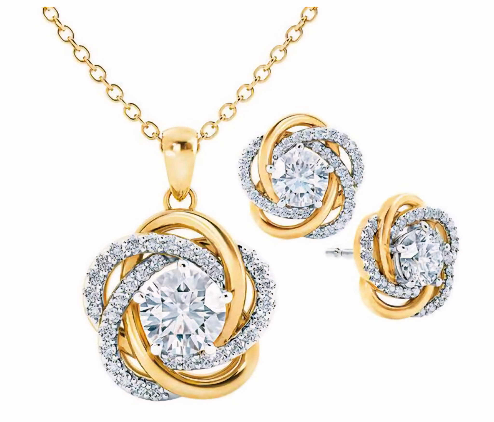 Photo 1 of DANBURY MINT NECKLACE & EARRINGS IN BOX - BAG MISSING