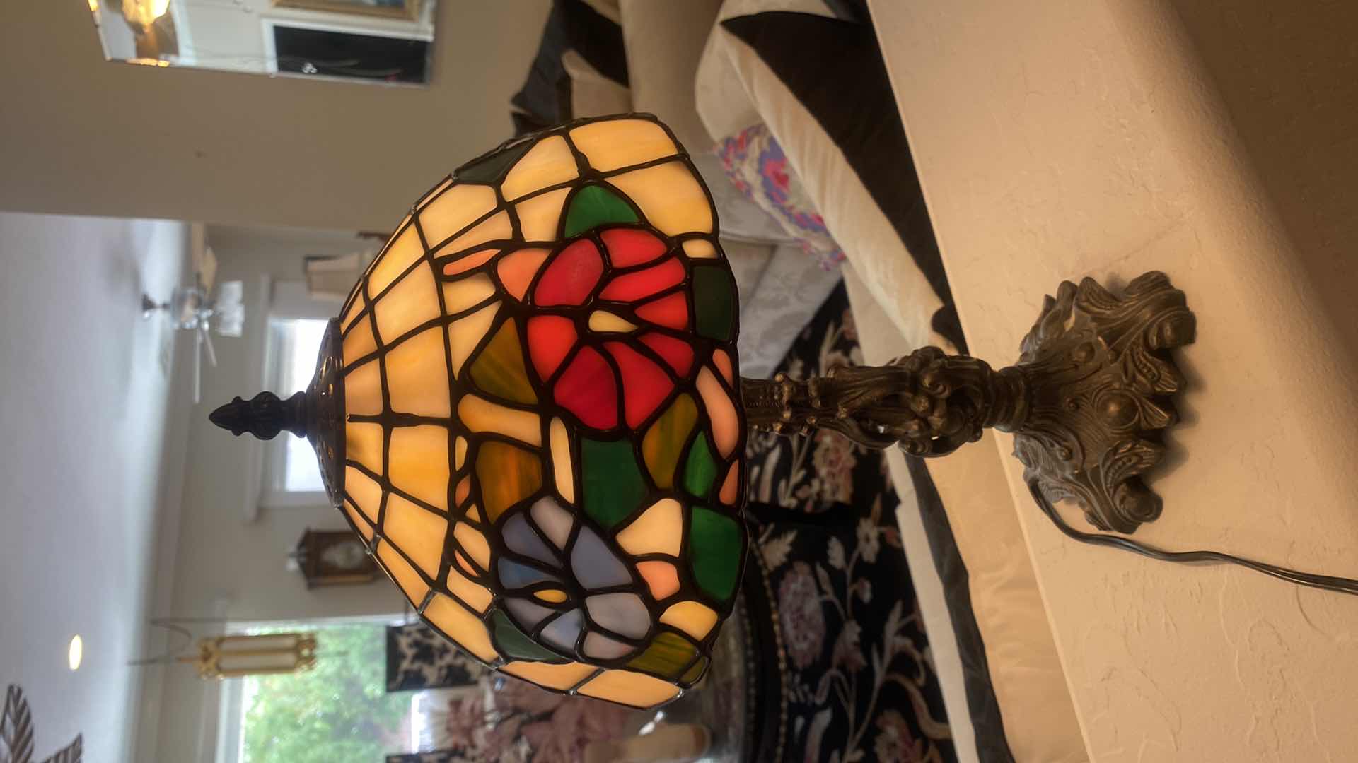 Photo 1 of STAIN GLASS DESK LAMP H16”