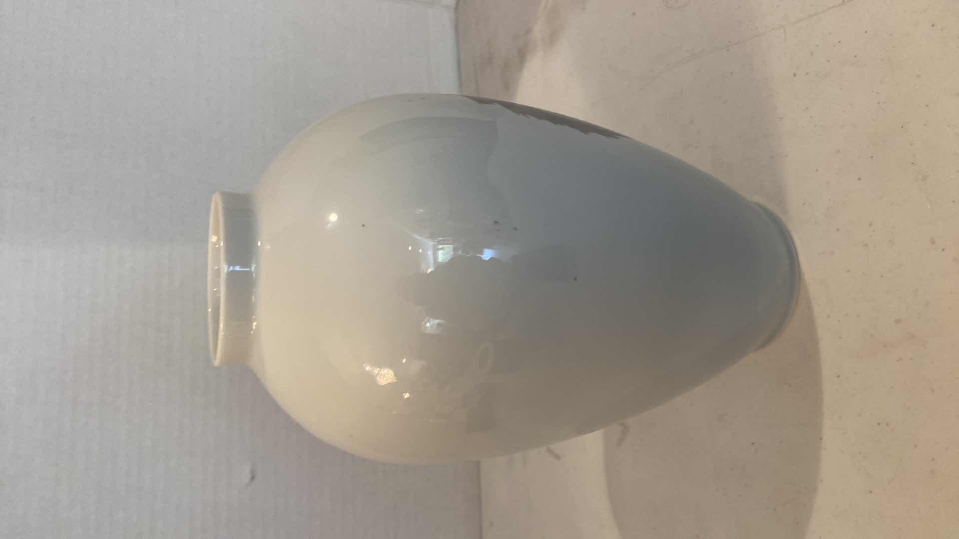 Photo 1 of ROYAL COPENHAGEN PORCELAIN FISH & TANG DESIGN VASE H9”