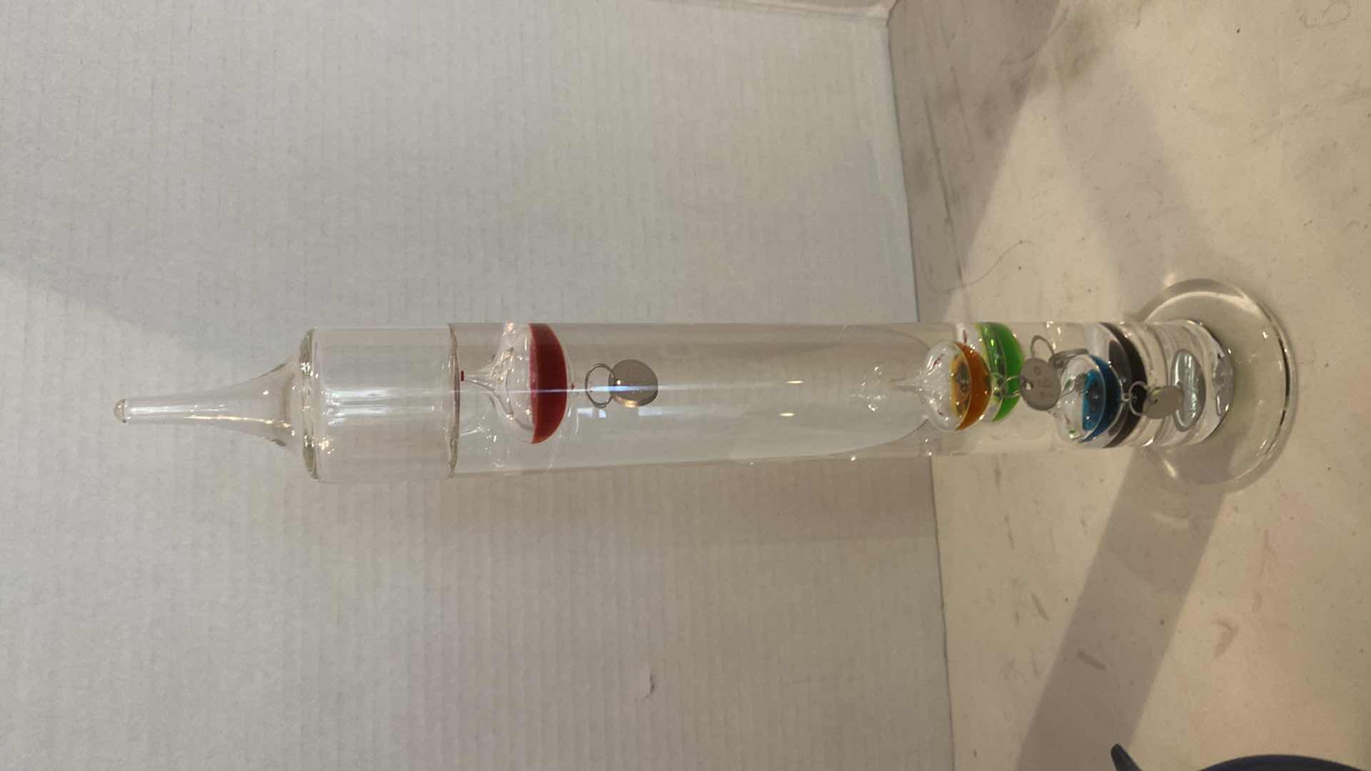 Photo 1 of DOLPHIN MAJESTY BY LASSEN RESIN SCULPTURE H9” & GLASS THERMOMETER H15”