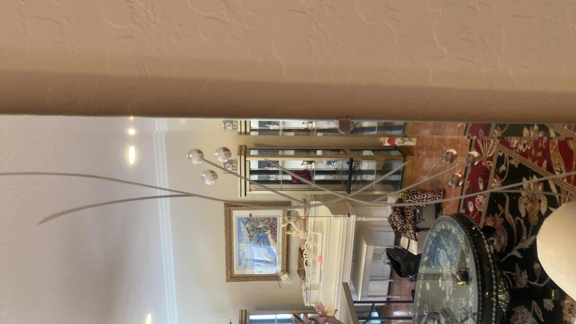 Photo 1 of ETCHED BEVELED GLASS MIRROR 54” x 35 1/2”