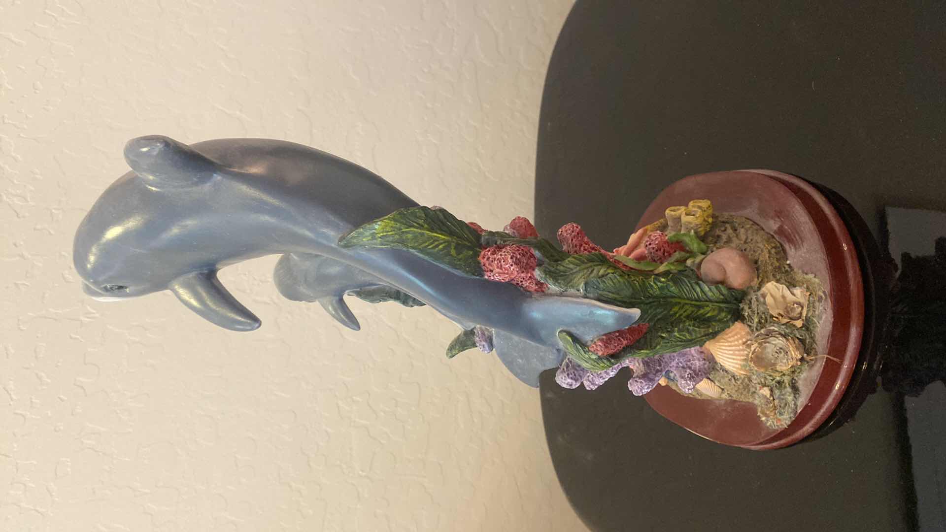 Photo 1 of YANGLIN COLLECTION COMPOSITE DOLPHIN STATUE H15”
